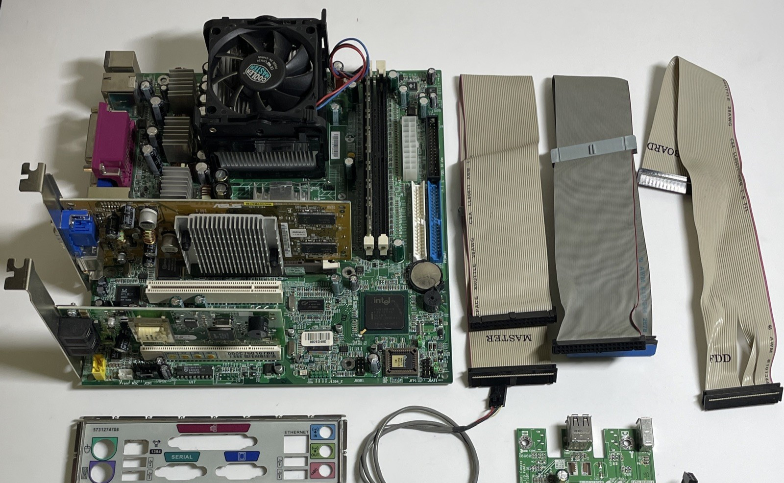 MSI/HP MS-6577 V2.1 Motherboard w/ P4 2.66 GHz & ASUS V8170MAGIC/64M Video Card