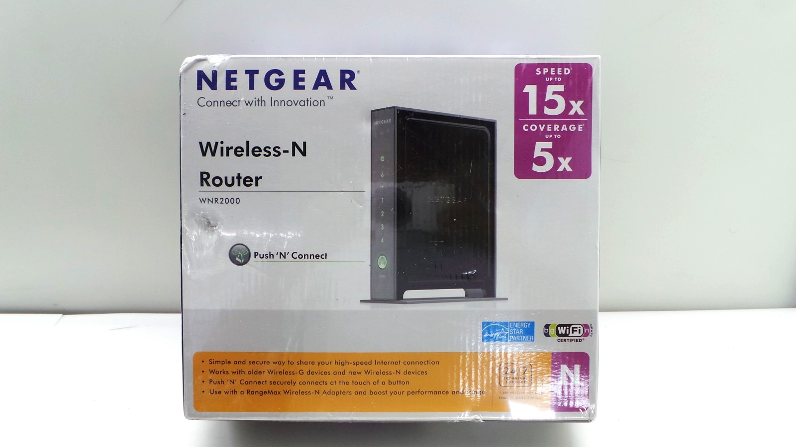 NETGEAR WNR2000 Wireless 4-Port Router New in BOX
