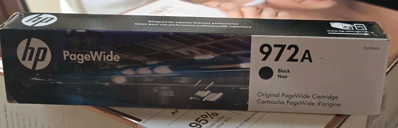 Original BRAND NEW SEALED HP PageWide 972A Cyan Ink Cartridge Expired  2023