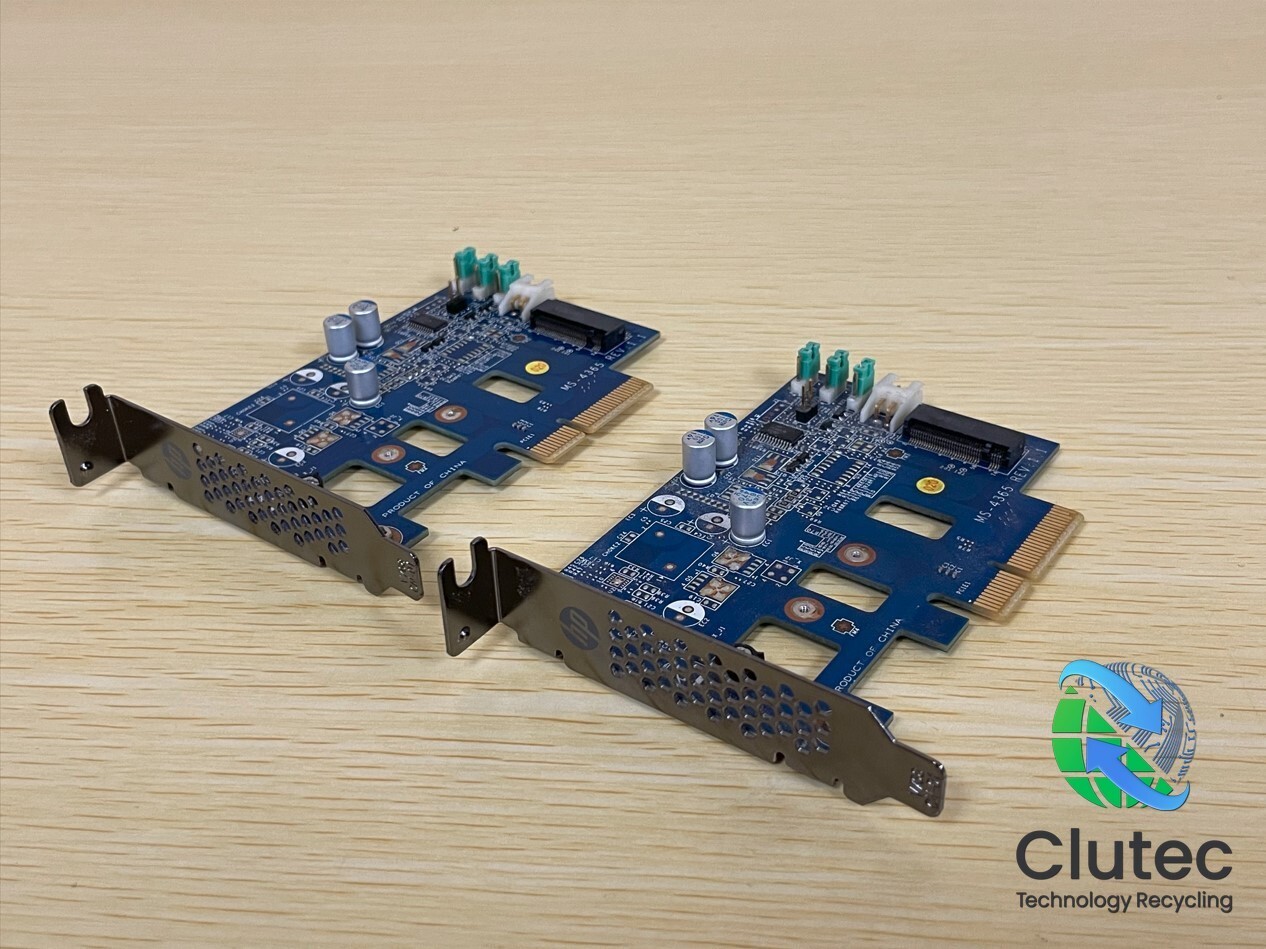 QTY LOT2 HP PCI-E SSD/M.2 Add-On Adapter Card Half Height MS-4365 742006-002