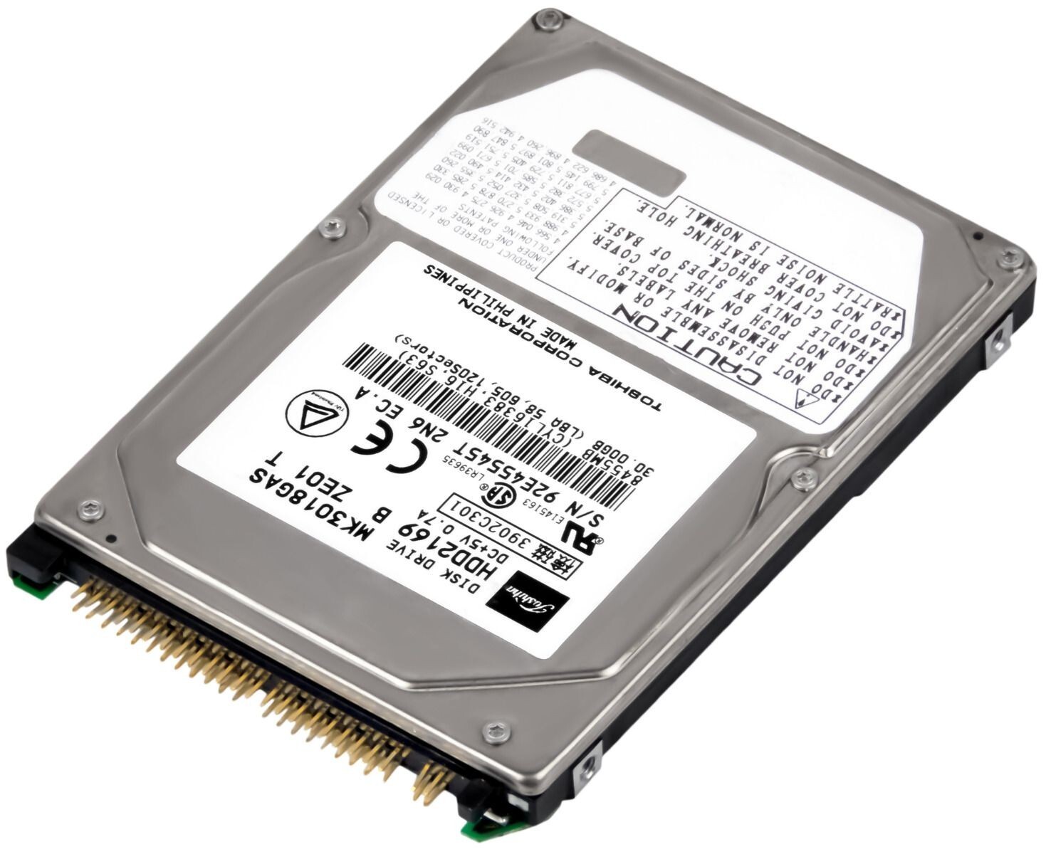 HARD DRIVE Toshiba 30GB MK3018GAS 4200RPM 2MB ATA / IDE HDD2169 2.5" inch