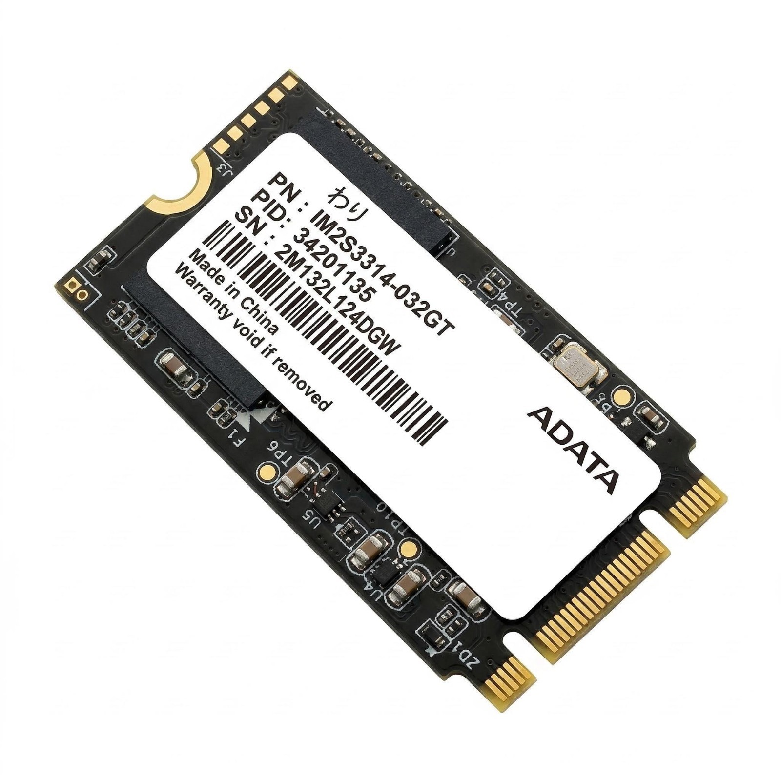 ADATA IM2S3314-032GT Solid State Drive SSD NAND MLC Flash Memory 32GB SATA M.2