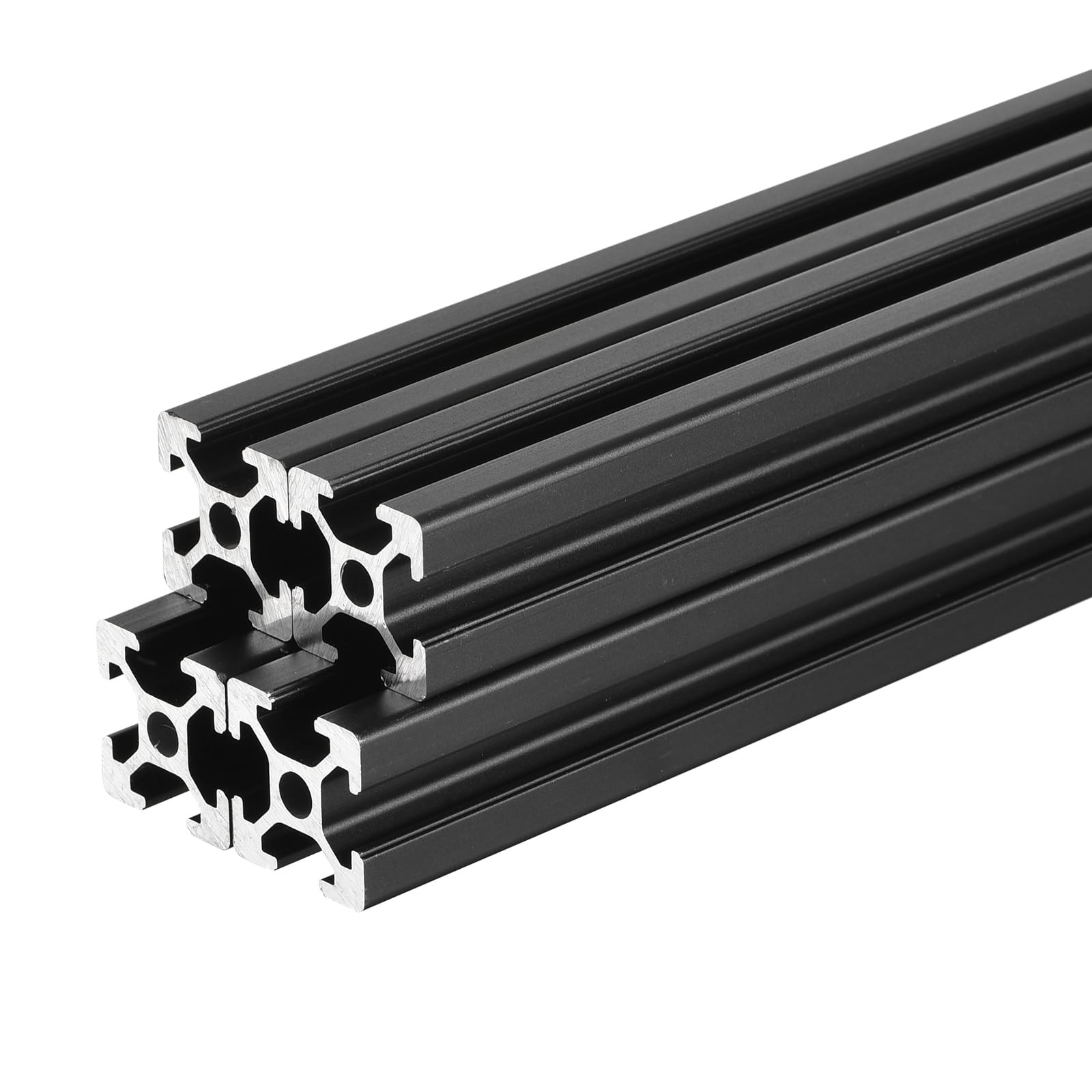 2020 T Slot Aluminum Extrusion 100mm(3.9 Inch) Black European Standard Anodiz...