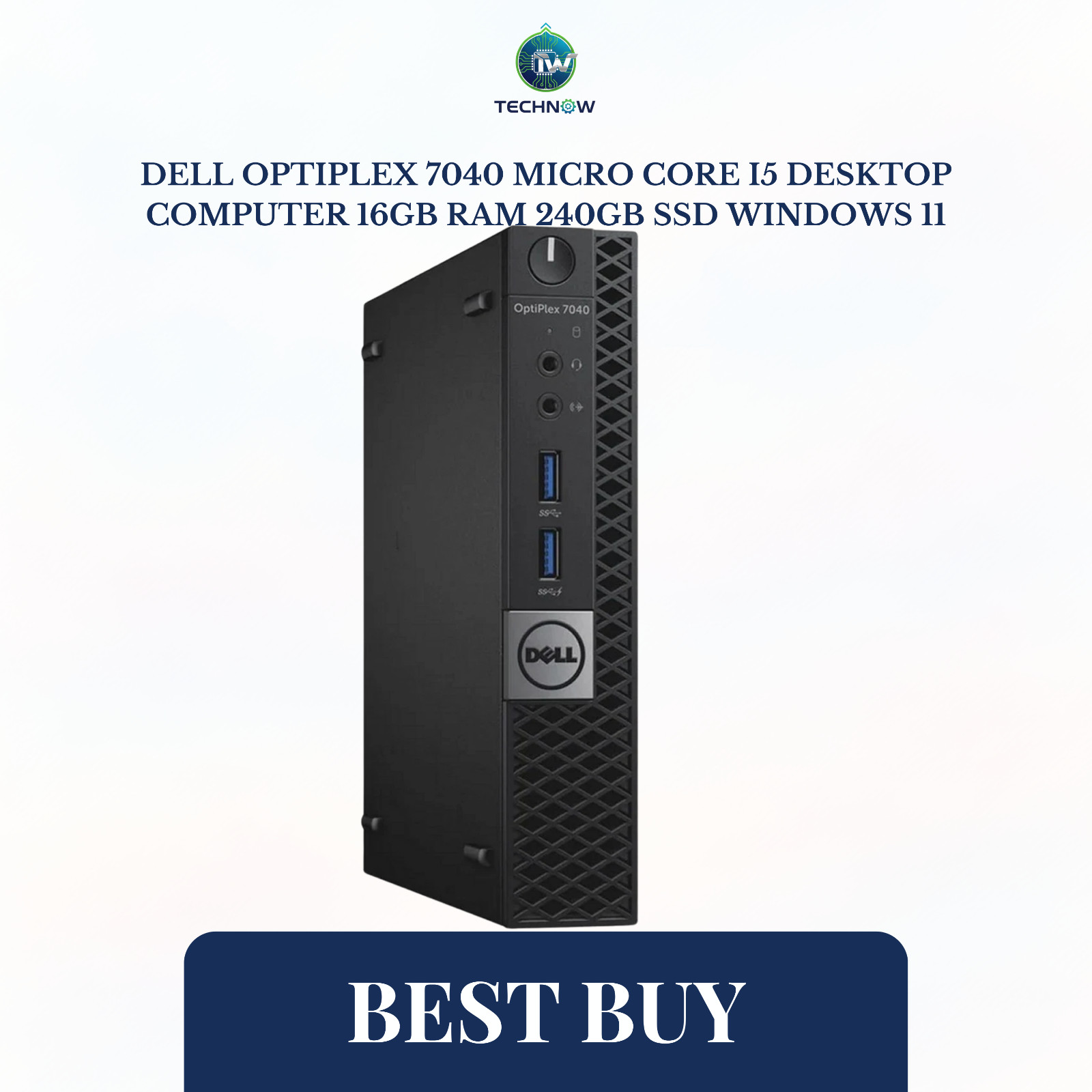 Dell OptiPlex 7040 Micro Core i5 Desktop Computer 16GB RAM 240GB SSD Windows 11