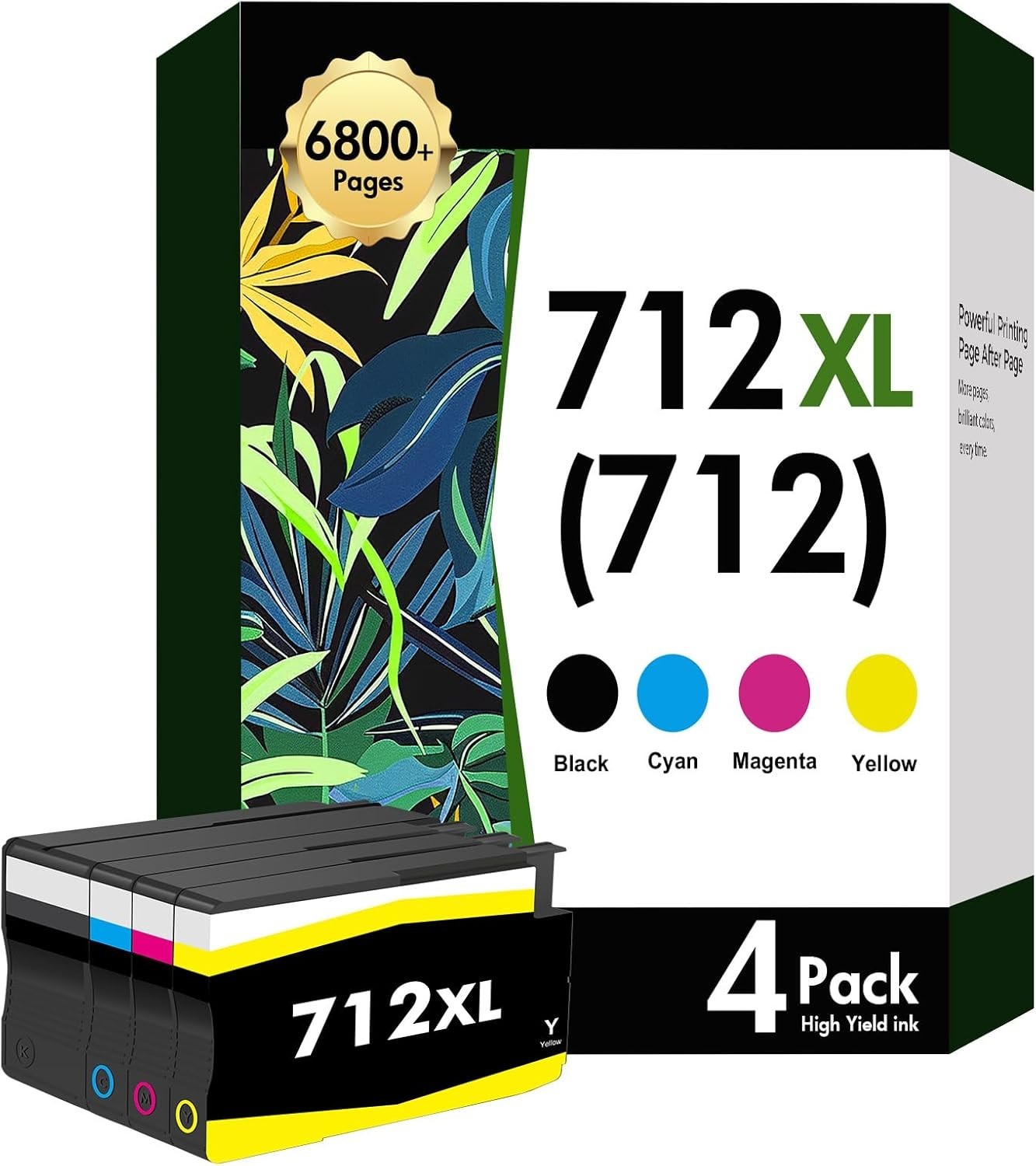 712 712XL T210 Designjet Ink Cartridges Combo Pack