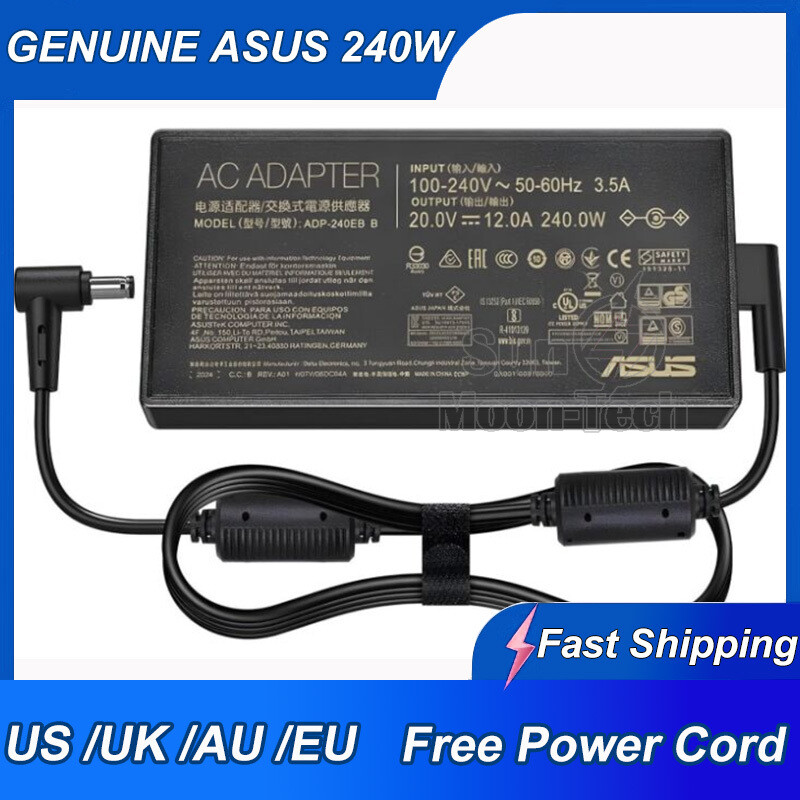 Original 240W Asus W7600H5A-XH99 ProArt StudioBook Pro 16 Power Supplies Charger