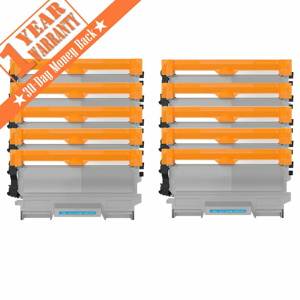 10 PK TN450 Toner Cartridge For Brother TN-420 450 Hl-2220 2240 2270DW MFC-7360N