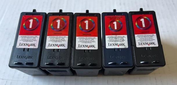 50 Virgin Genuine Empty Lexmark 1 Inkjet Cartridges 18C0781 EMPTIES