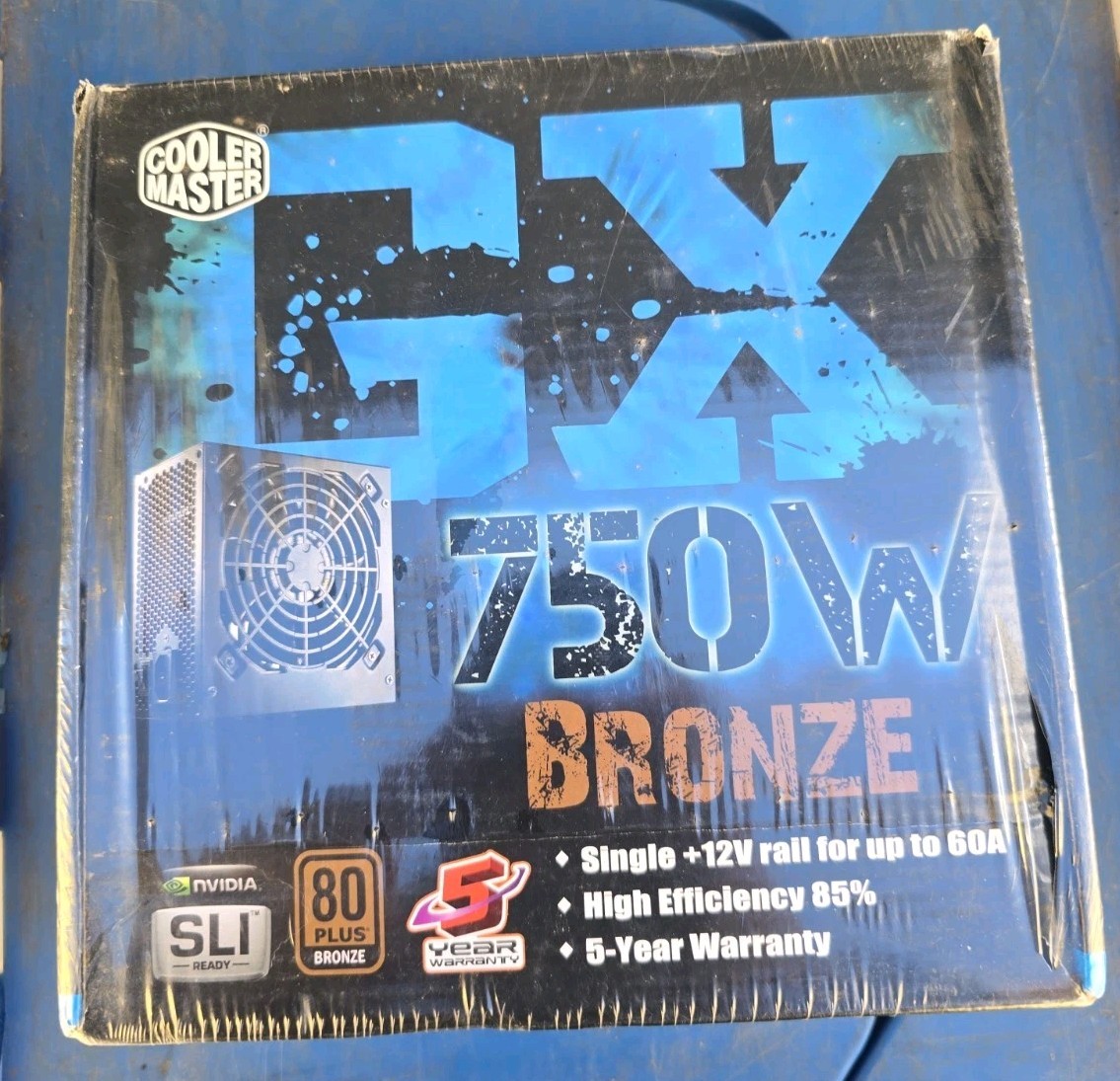2012 Cooler Master GX 750W Power Supply 80+ Bronze RS-750-ACAA Complete NVIDIA