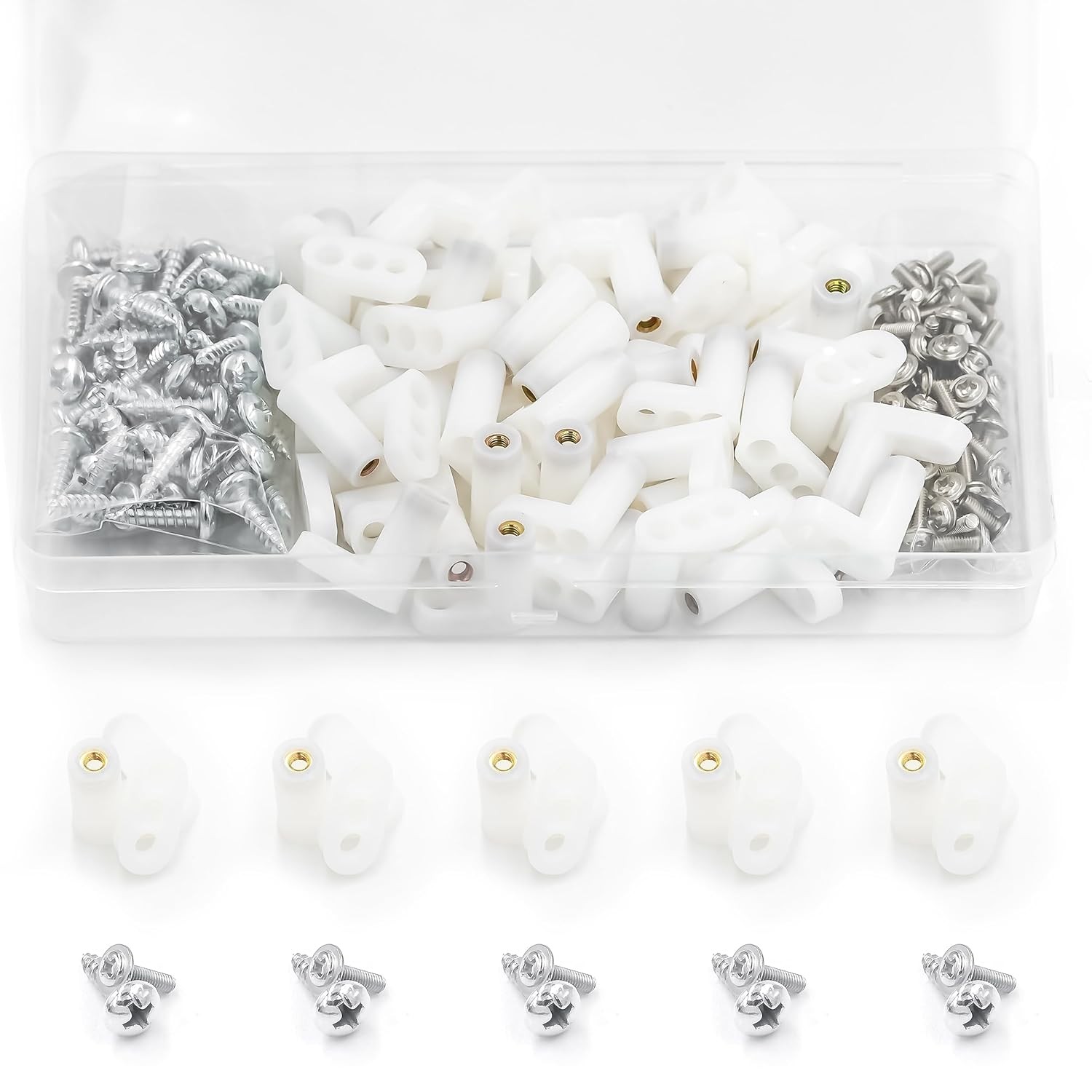 50 PCS Plastic Circuit Board Standoffs and Screws for Motherboards