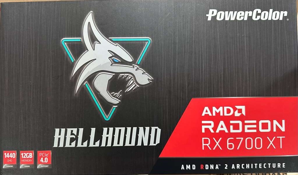 PowerColor HellHound AMD Radeon RX 6700 XT 12GB - Excellent Condition