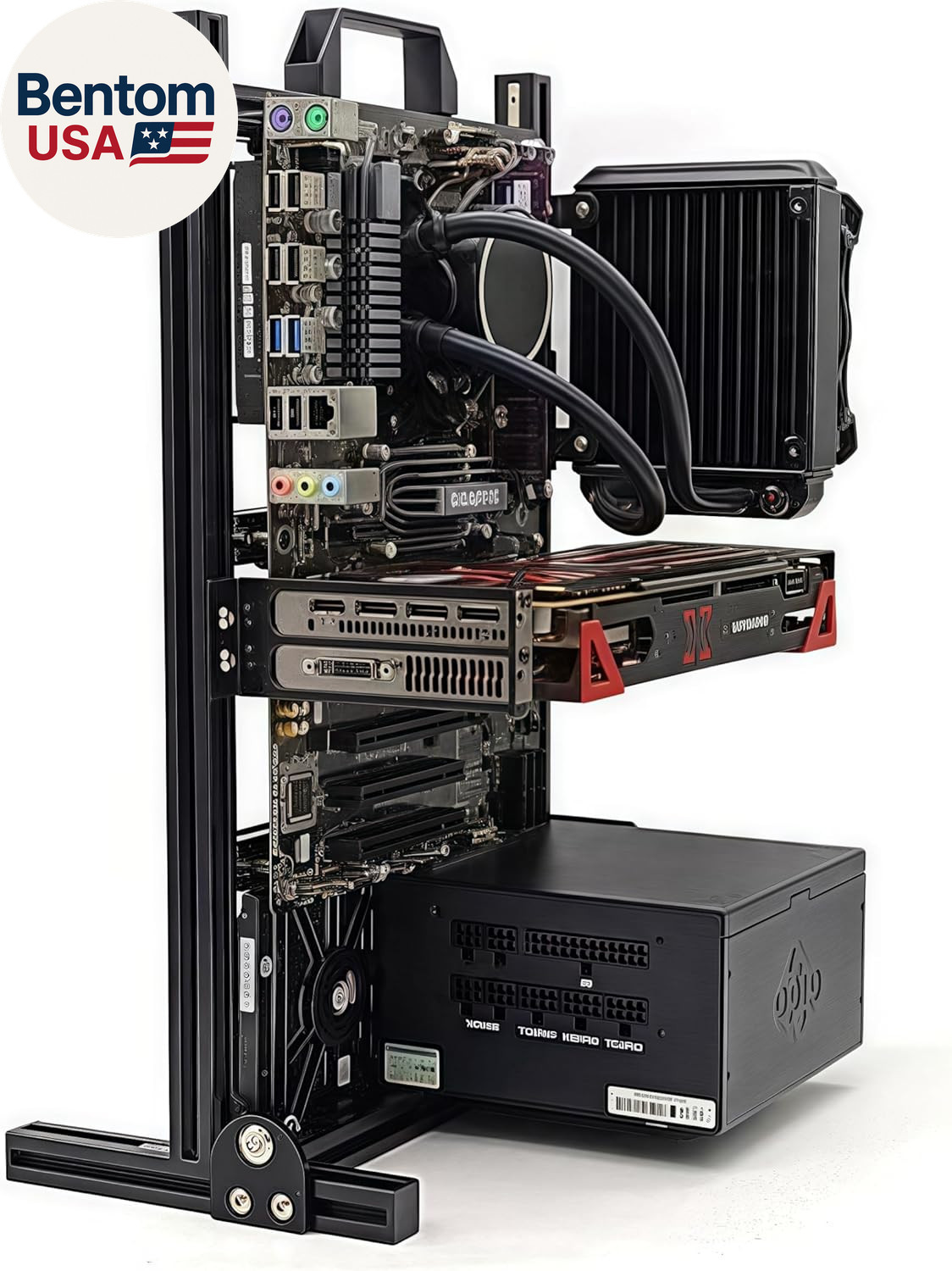 Open Air ITX Case, ITX Computer Case, DIY ITX PC Case, Open Aluminum Frame Chass