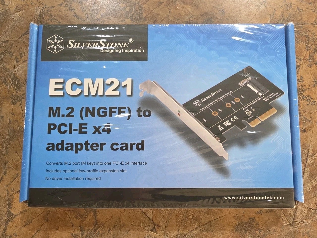 NEW Silverstone M.2 (NGFF) to PCI-E X4 Adapter Card  Computers Sealed Box