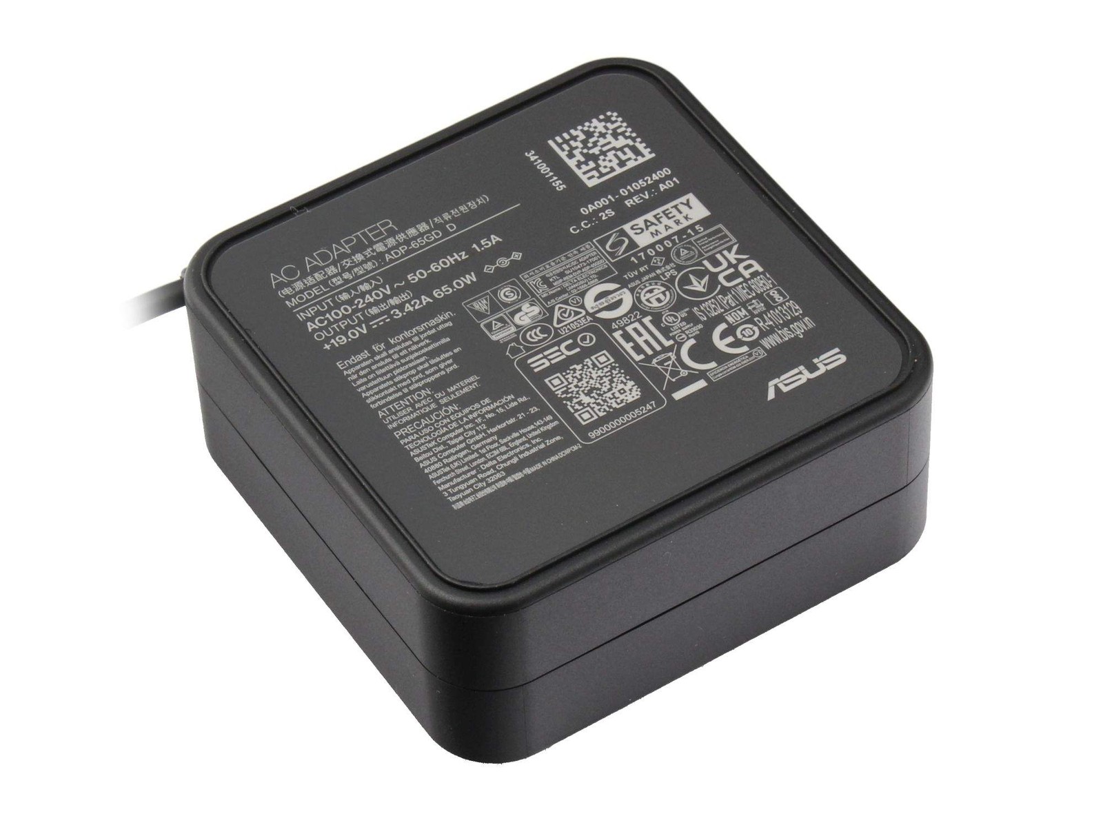 0A001-00895000 ASUS AC Adapter 65W 19V 3 Pin ~D~