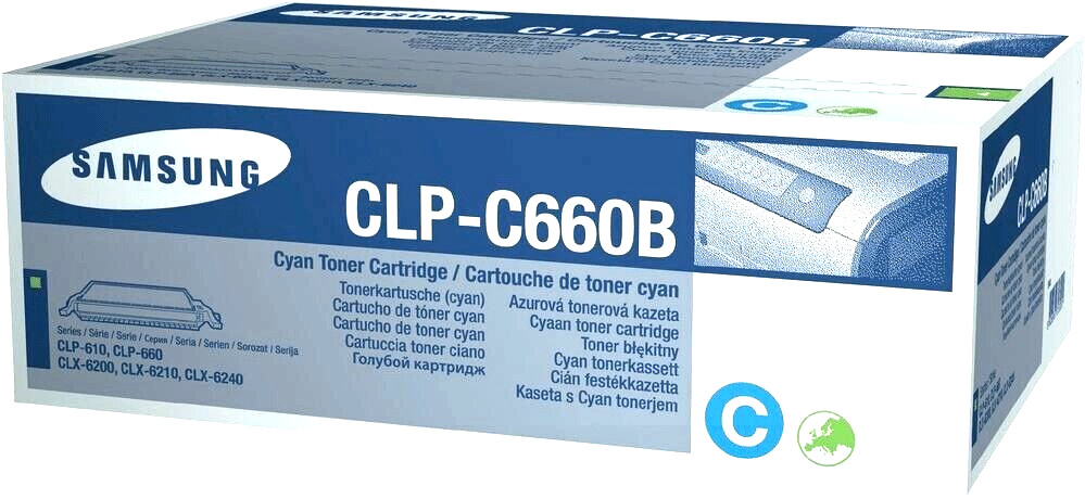 Samsung CLP-C660B Cyan Toner Cartridge  NEW OPEN BOX