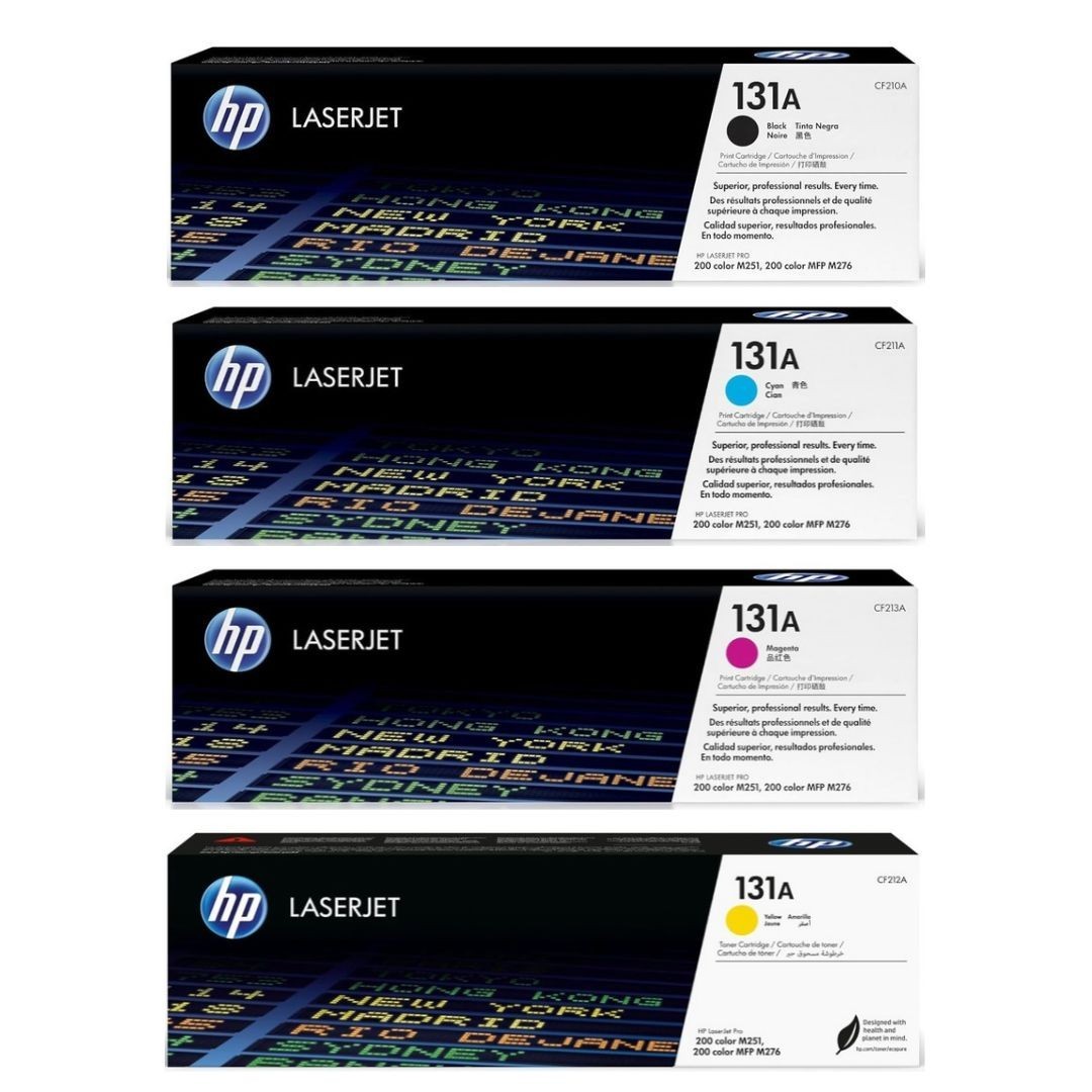 HP 131A Toner Cartridge Black Cyan Magenta Yello Set CF210A CF211A CF212A CF213A