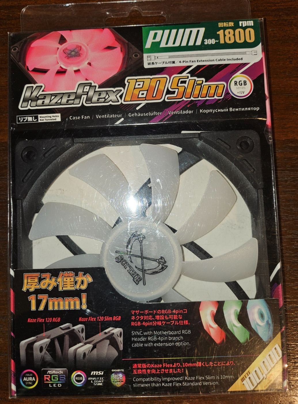 Kaze Flex Slim PWM, 120mm, PWM 300-1800RPM Brand new