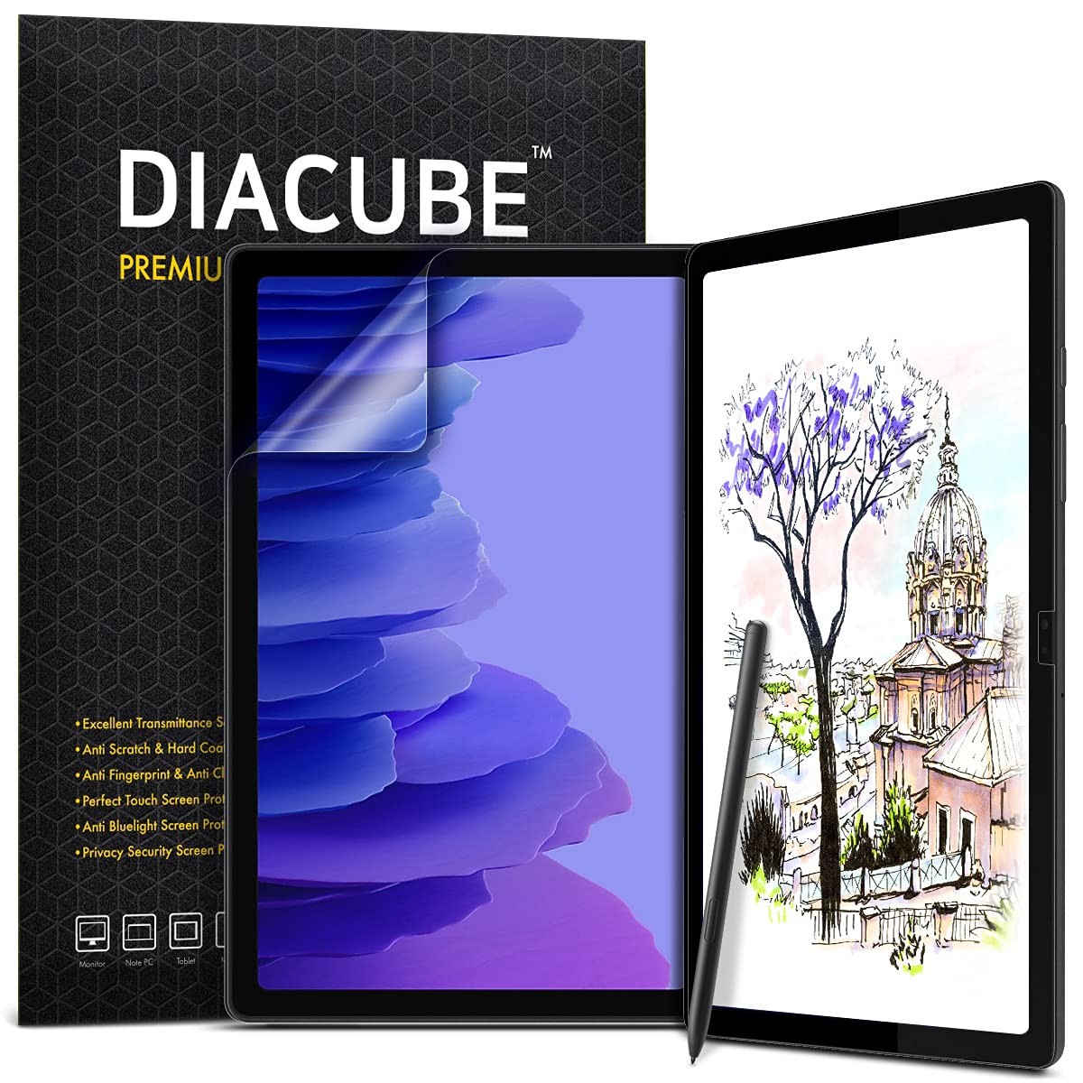 Diacube [1+1 Pack] Galaxy Tab Series, A7 10.4, transparent