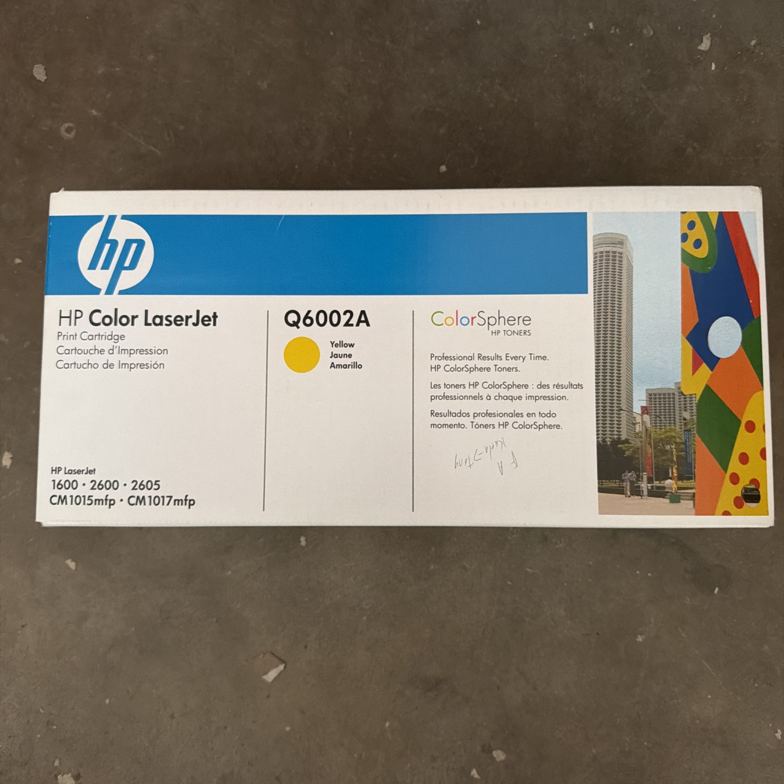 HP Q6002A Yellow Toner LaserJet 1600/2600/2605/CM1015/CM1017