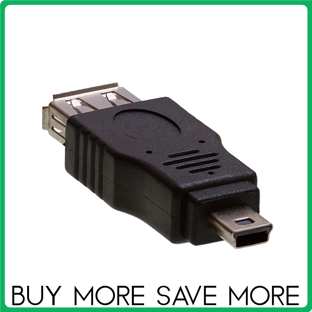USB Mini or Micro USB to USB M/F Adapter or USB 2.0 F/F Coupler Gender Changer