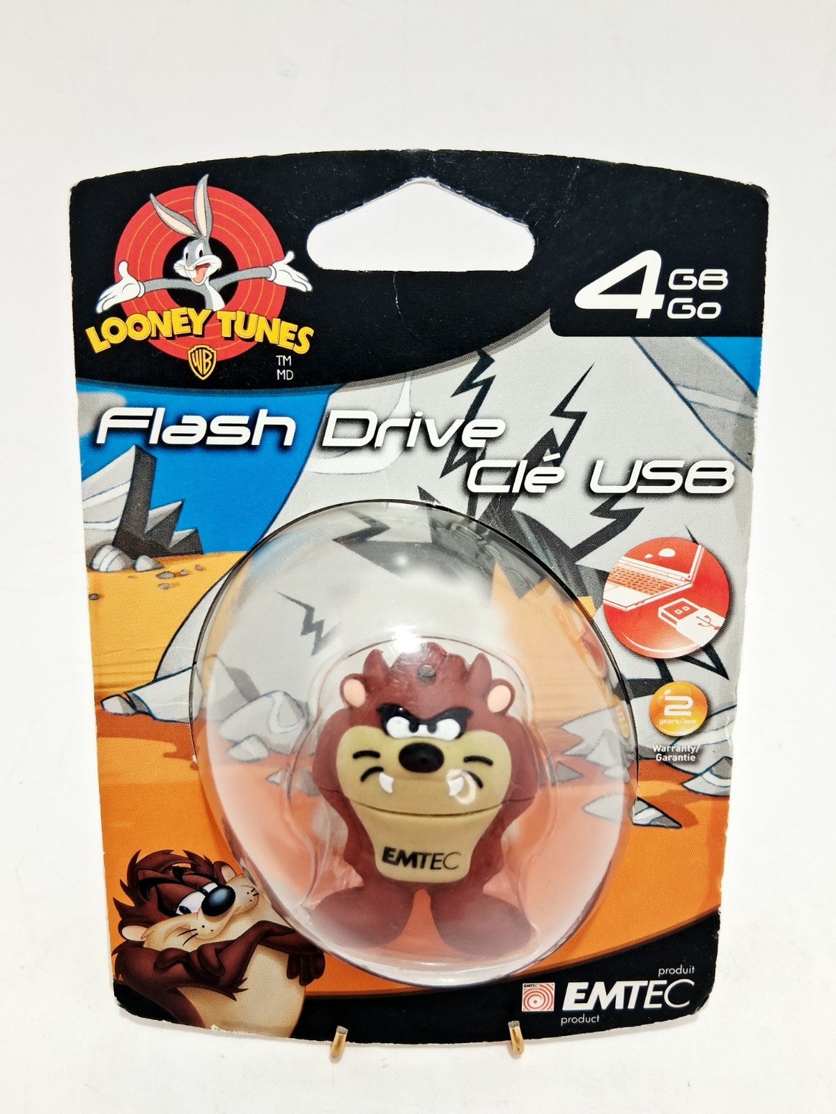 EMTEC Looney Tunes "Tasmanian Devil" 4 GB USB 2.0 Flash Drive Brand New sealed