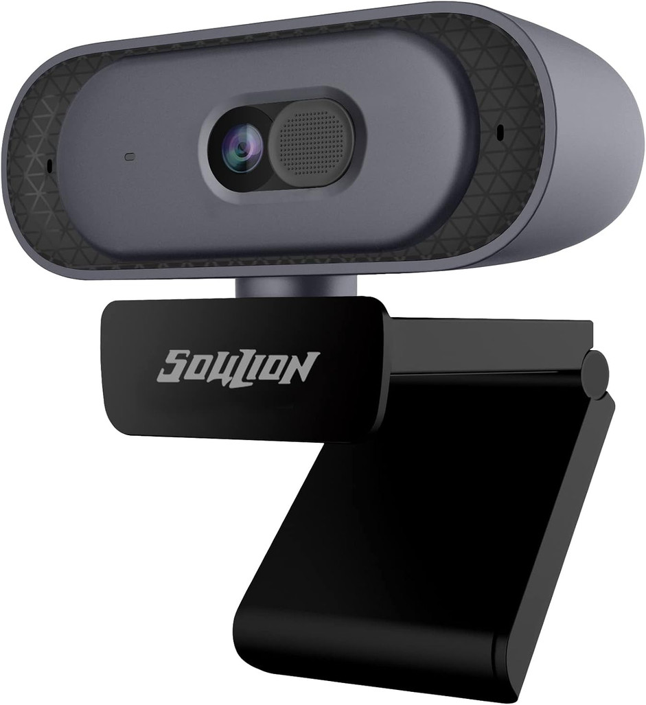 SOULION C30 Webcam, 2K HD 1080p 60fps Web Camera for Desktop Computer, USB Web C