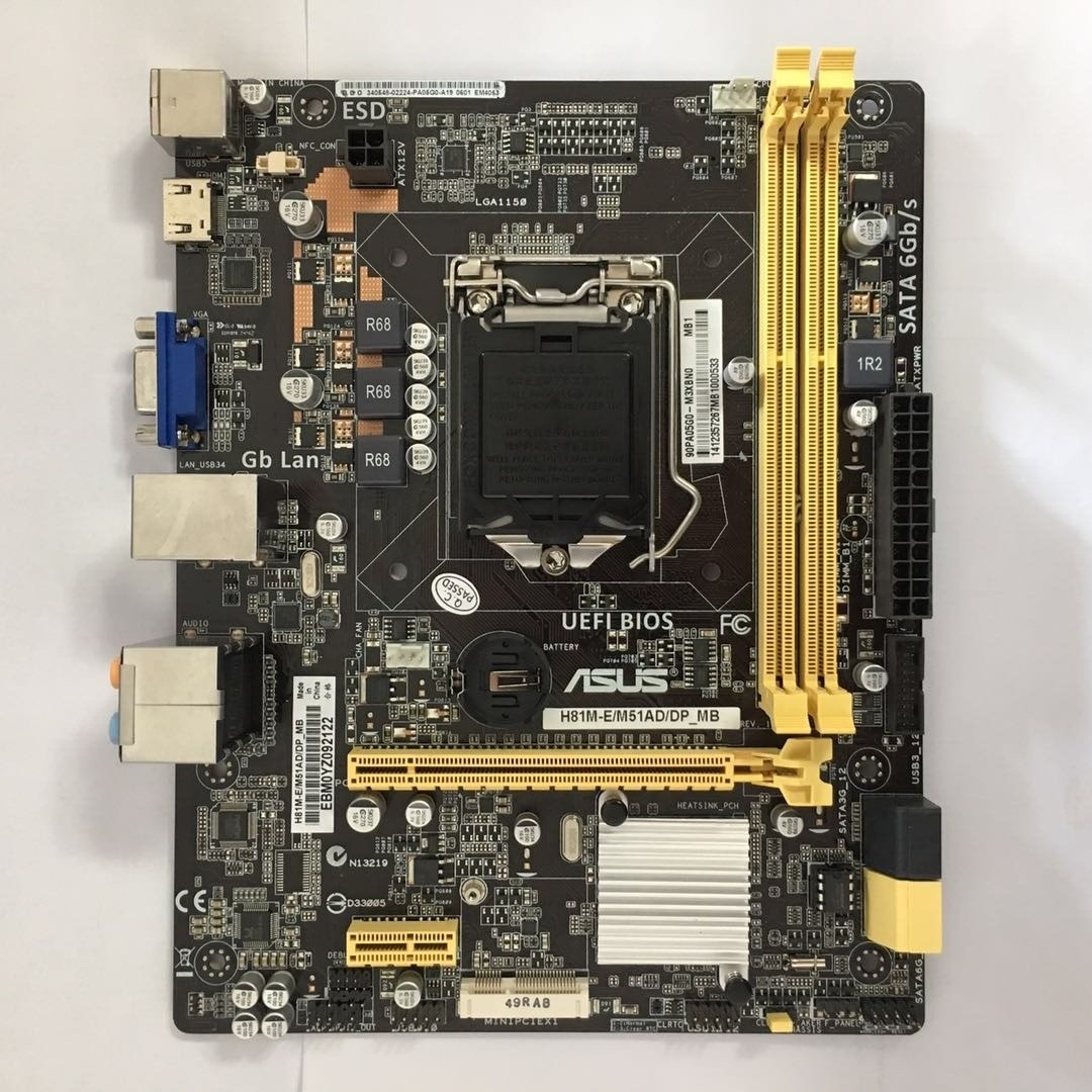 For Asus H81M-E/M51AD/DP_MB H81M-E_DP motherboard LGA 1150 i3 i5 16G DDR3