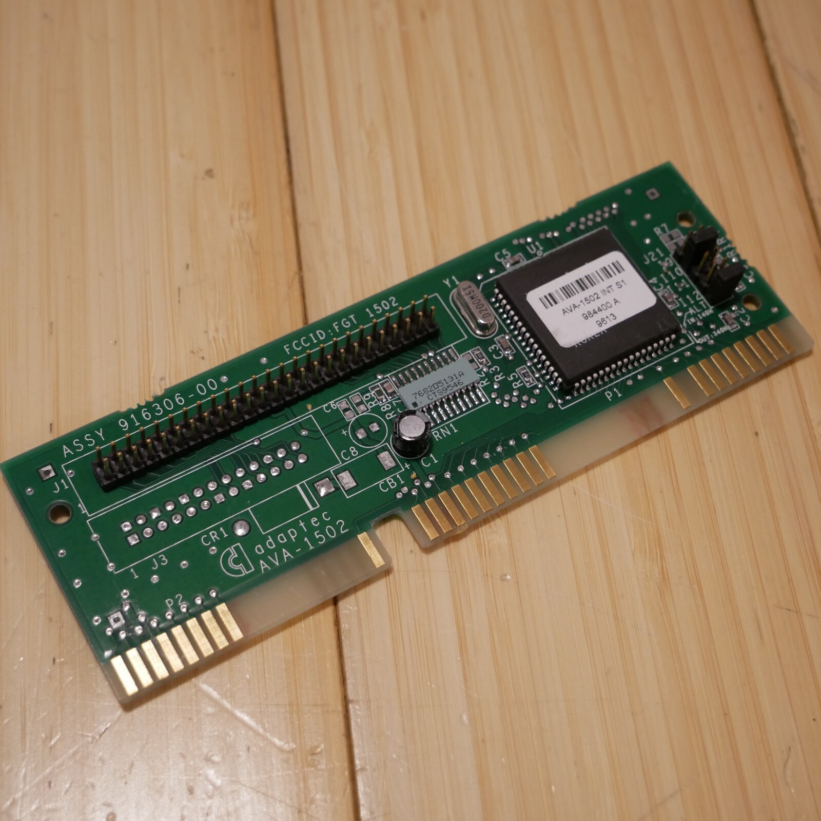 Vintage Adaptec AVA-1502i S8 ISA SCSI Controller Card Host Adapter 916306 9613