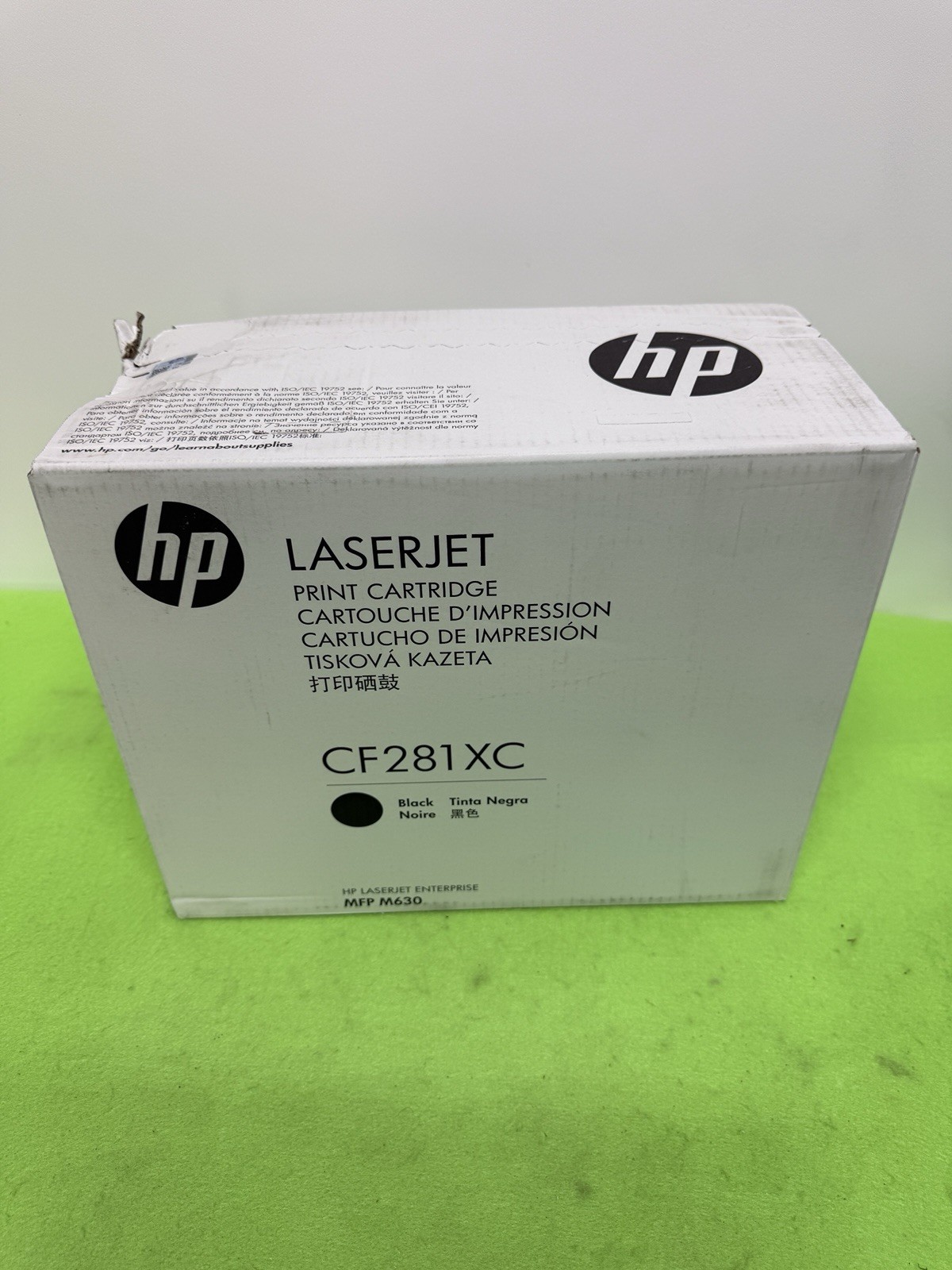 NEW SEALED HP CF281JC 81X (CF281XC) Black Toner(bent/crumpled box) 
