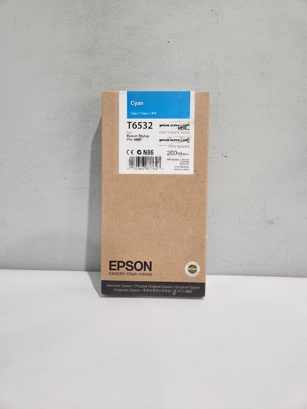 Epson T6532 Cyan 200ml Pigment Ink Cartridge Stylus Pro 4900 EXP 11.2013