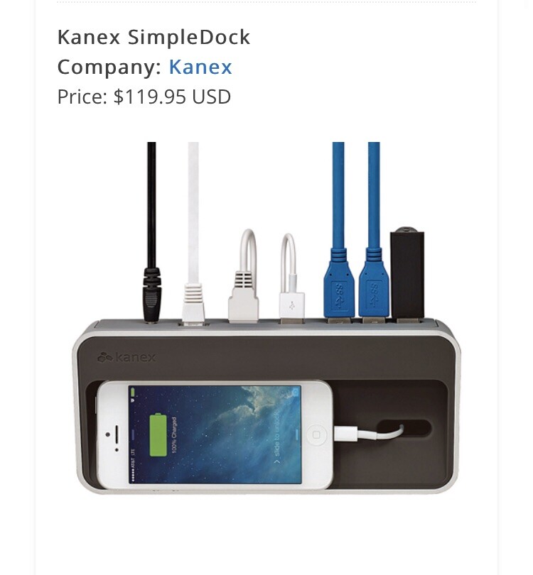 New Kanex USB3DOCK Simpledock 3-IN-1 Gigabit Ethernet Charging Station USB Hub