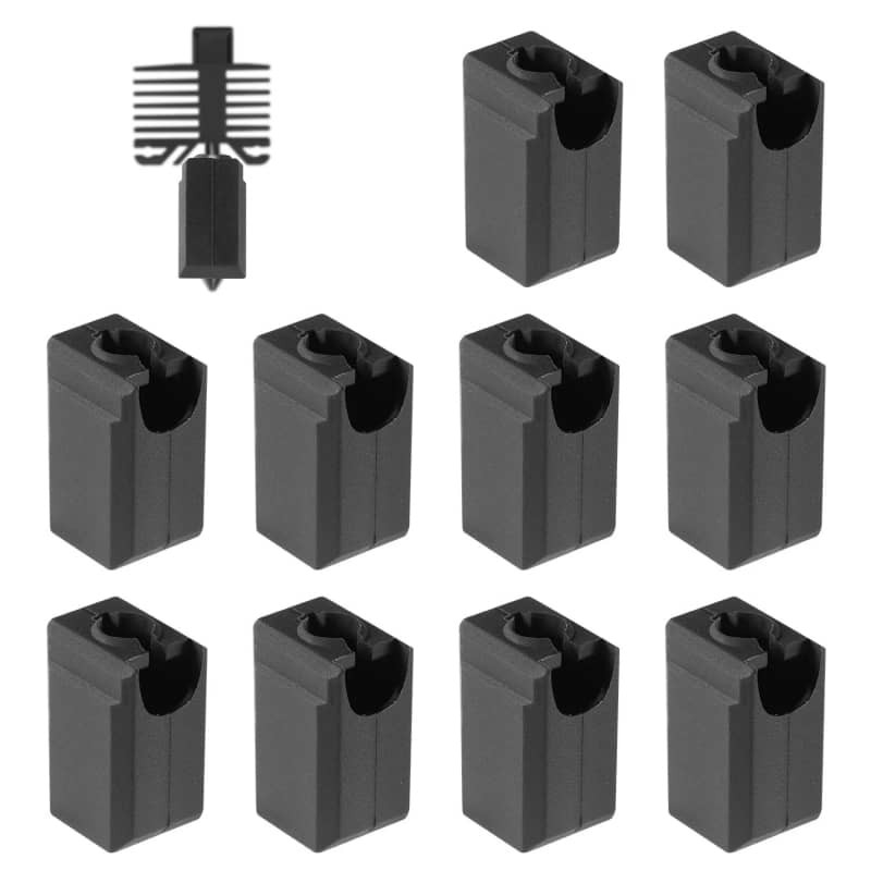 10x Silicone Sock Hotend Cover for Bambu Lab X1C P1S P1P 3D Printer Extruder