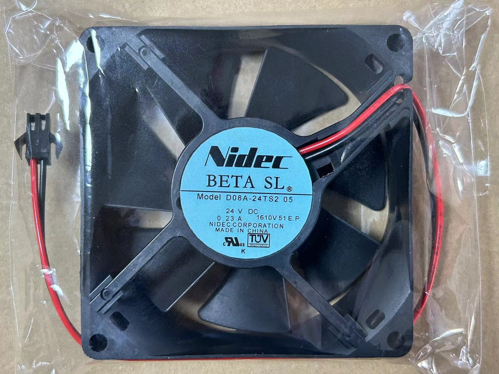 1PCS BETA SL NIDEC Fan D08A-24TS2 05 DC 24V 0.23A 2 PIN 80*80*25MM Model