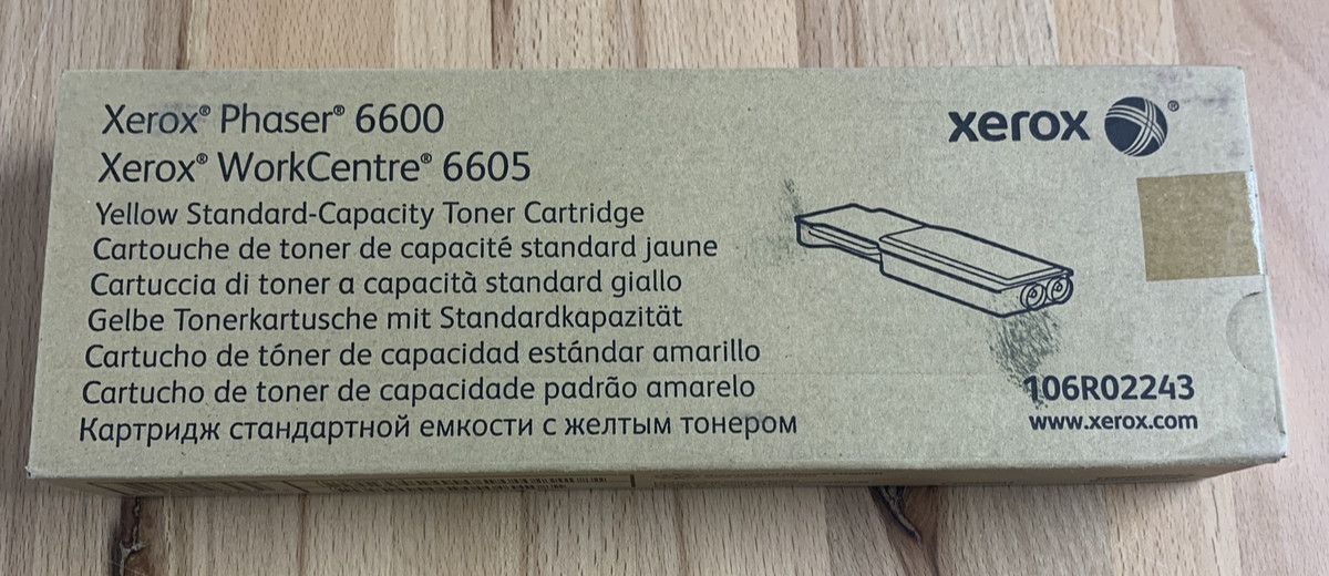 Xerox Phaser 6600 / WorkCentre 6605 Yellow Toner Cartridge 106R02243