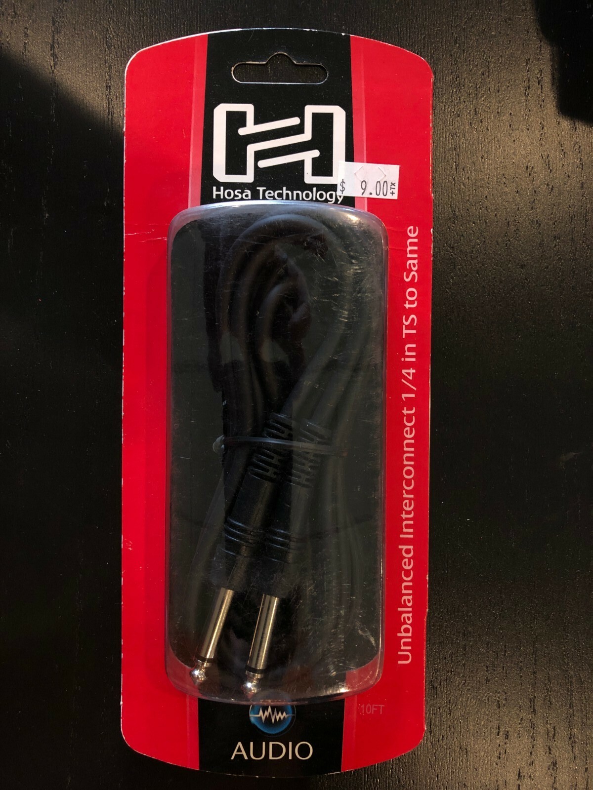 Hosa CSS-110 Balanced Interconnect Cable - 1/4" TRS Male to Same - 10'