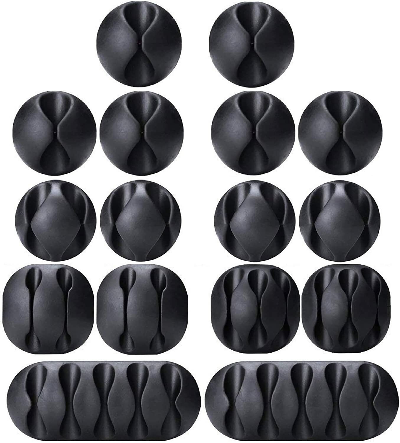 16Pcs Cable Clips Holders For Organizing Wires-Home Office Car Desk Nightstand 