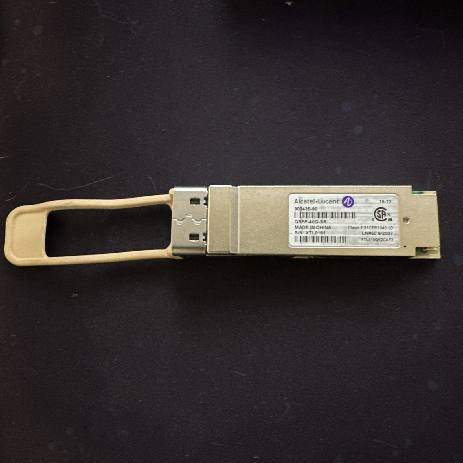 Alcatel-Lucent QSFP-40G-SR Transceiver - Tested Working