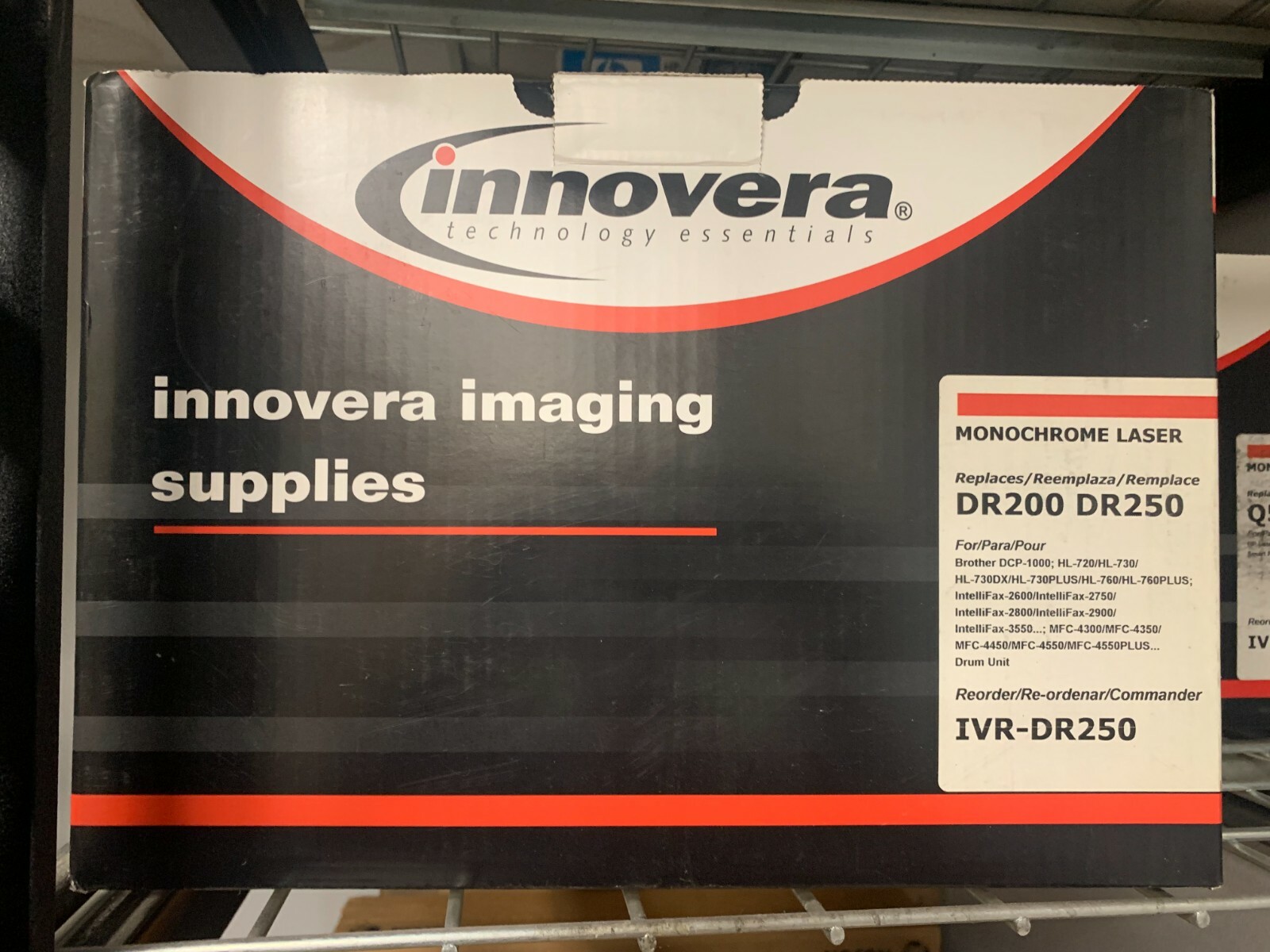 INNOVERA REMANUFACTURED BLACK DRUM UNIT DR250 BROTHER