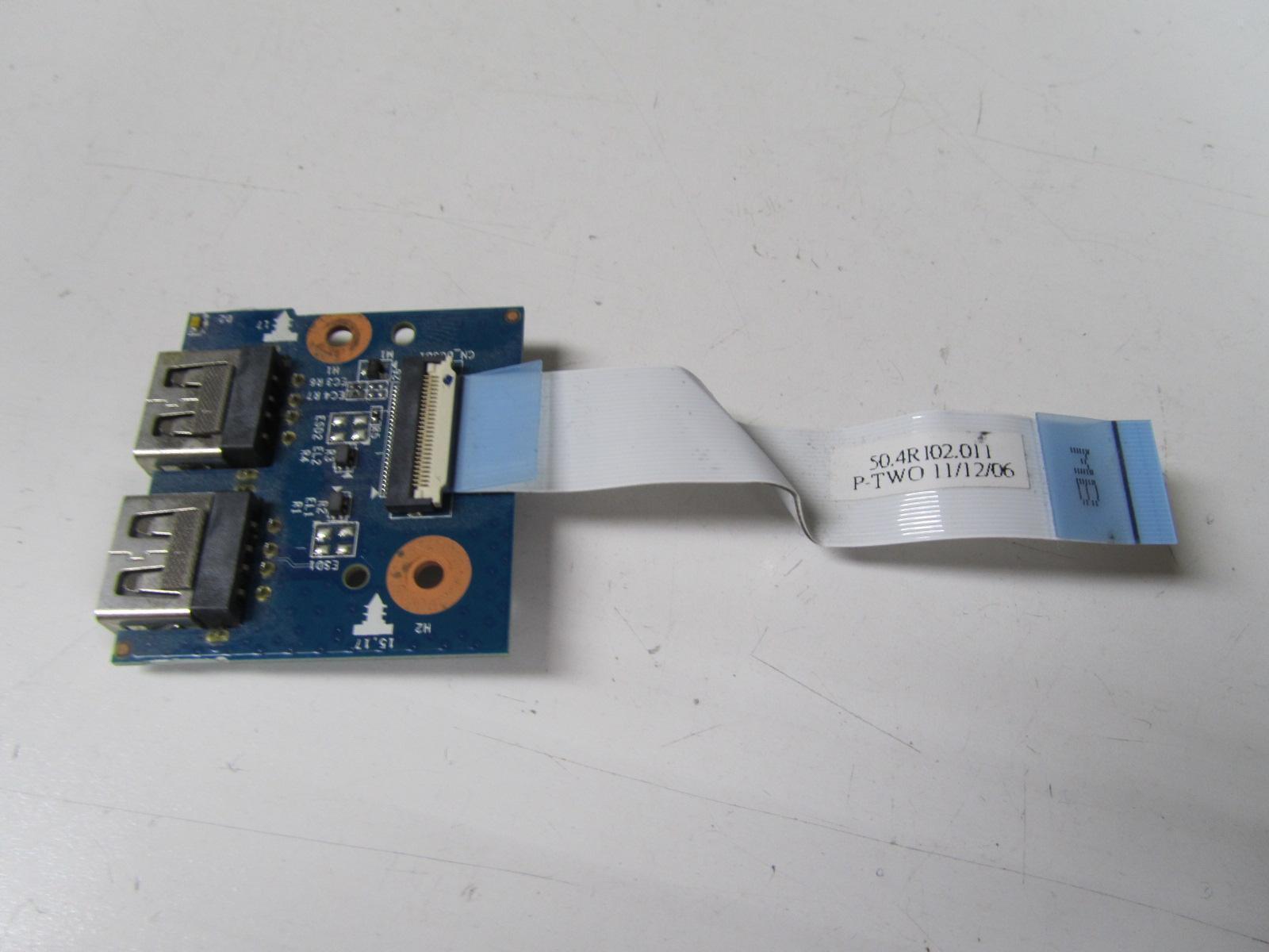 Genuine HP Pavilion dv6-6c43nr - Dual-USB Port Board w/ Cable / 48.4RH05.201