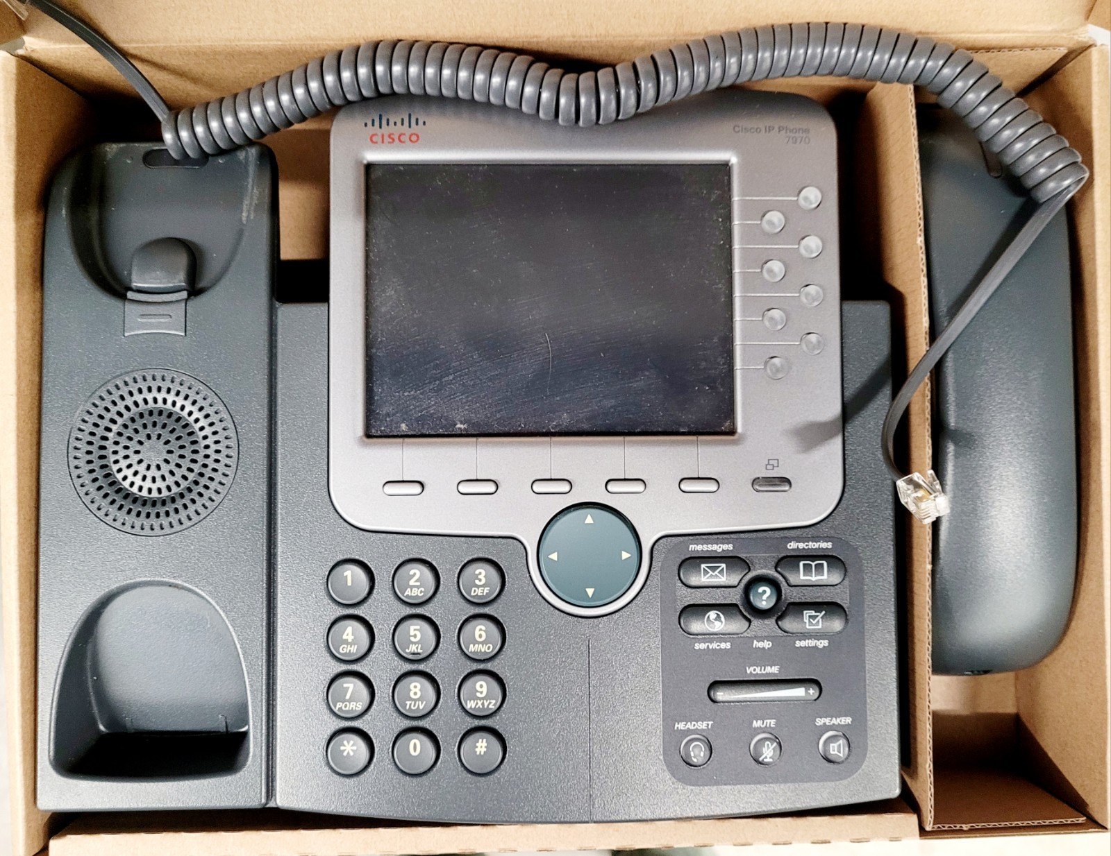 Cisco CP-7970G 7970G 8 Button (Line) VoIP Color LCD Touch Screen IP Phone