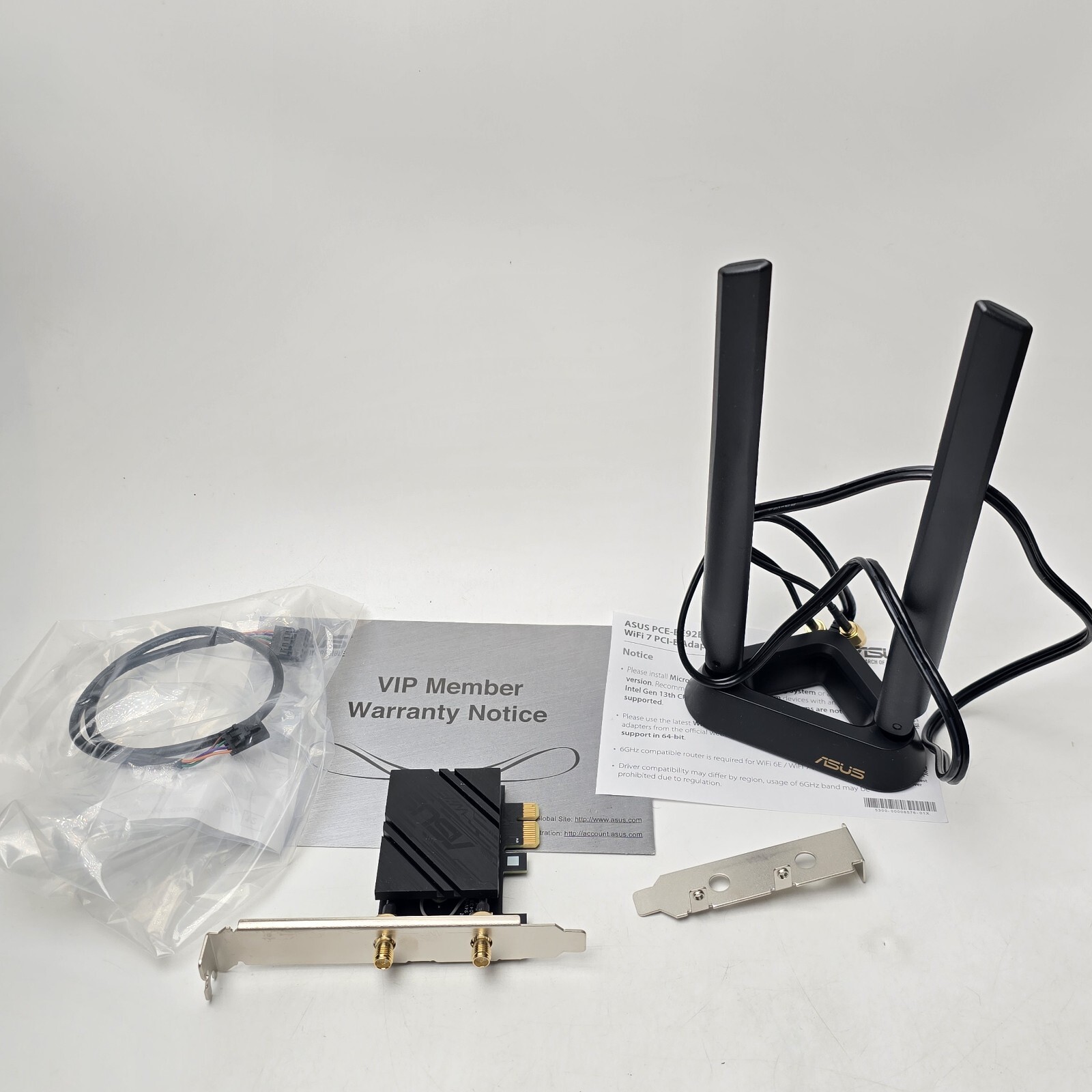ASUS PCE-BE92BT Wifi7 BE9400 Tri-Band PCIe Adapter Adapter Adapter