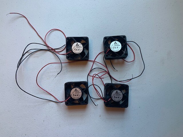 (4) Delta AFB0524HHD 50mm 5020 5CM dual ball bearing DC 24V 0.14A Lot of 4