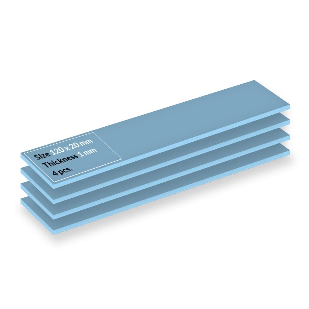 ARCTIC TP-3: Premium Performance Thermal 120 x 20 x 1,0 mm (4 Pieces), blue