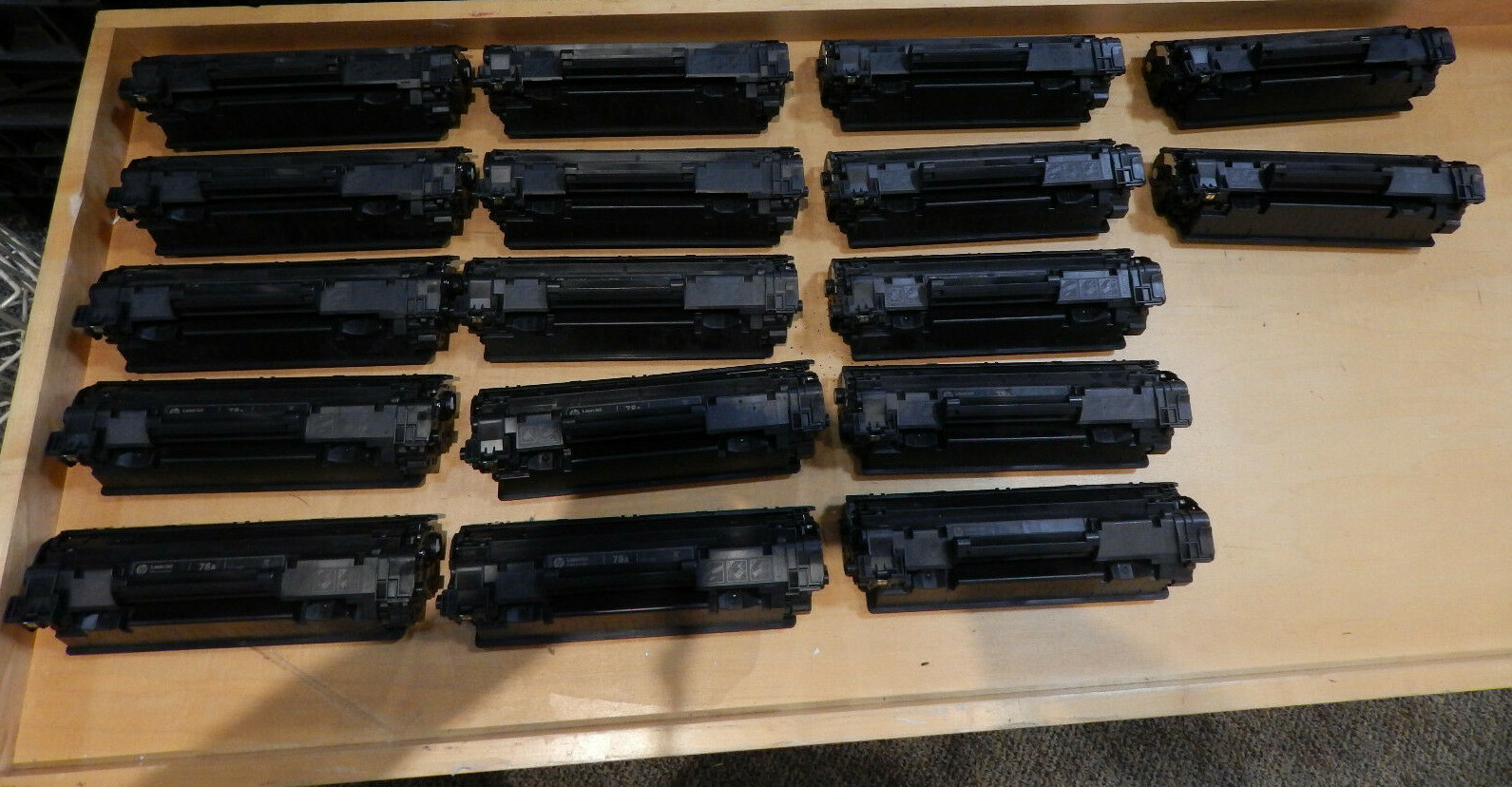 17 EMPTY HP LaserJet 78A Black Toner Cartridges CE278A ORIGINAL, NEVER REFILLED