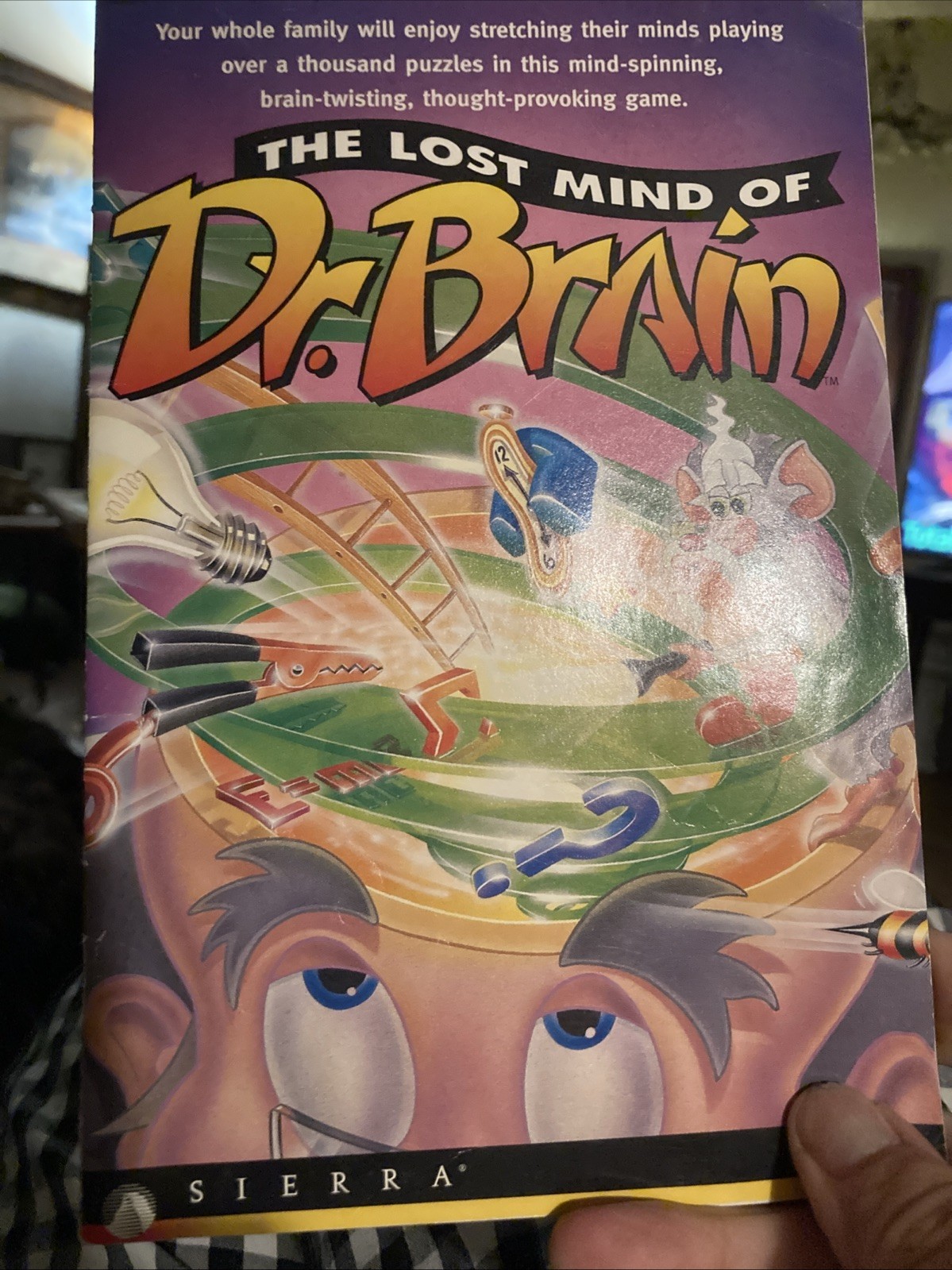 The Lost Mind of Dr. Brain by Sierra (PC/MAC CD) Manual Only Vintage
