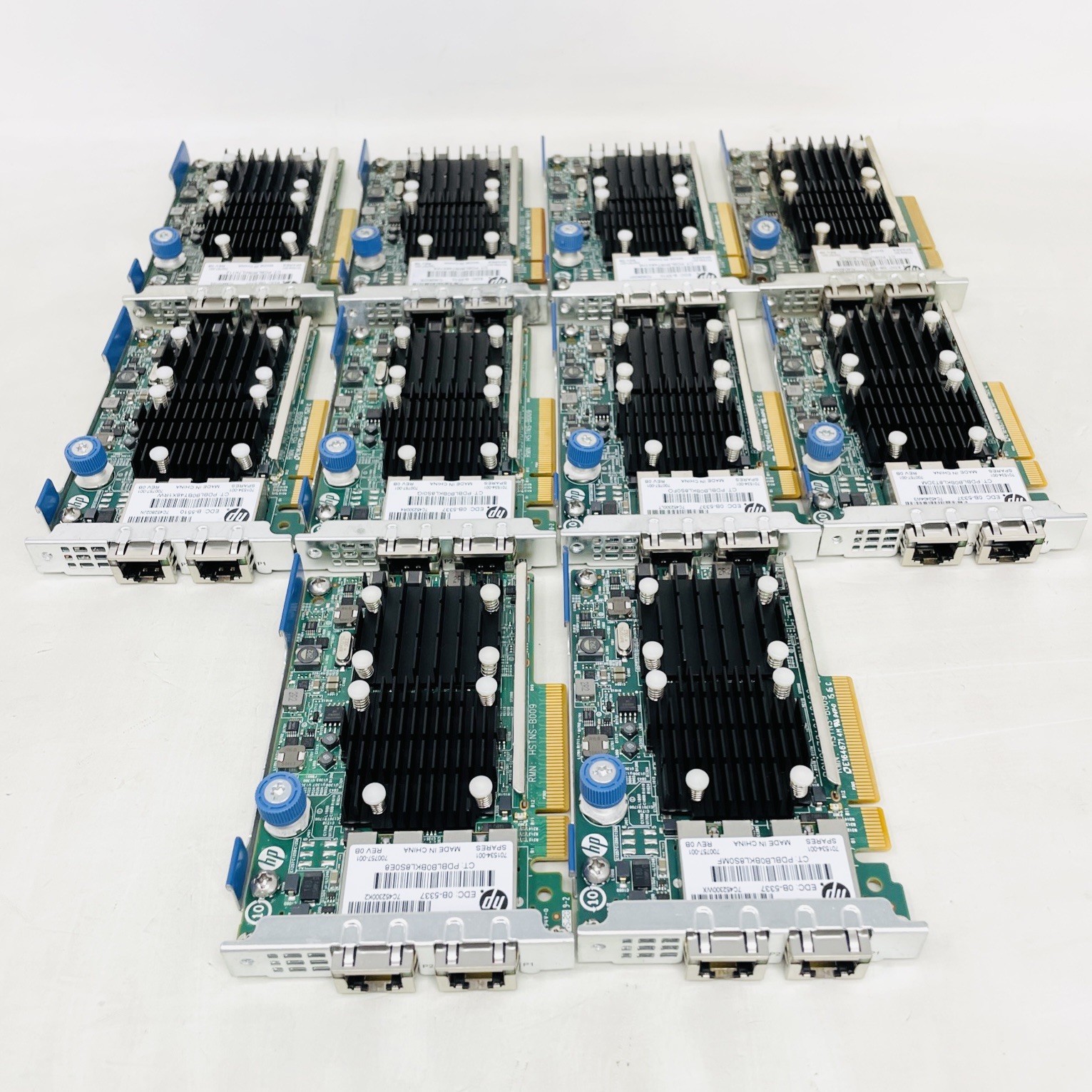LOT OF 10: HP 533FLR-T Dual-Port 10GbE FlexFabric Module 10GBASE-T 701534-001 