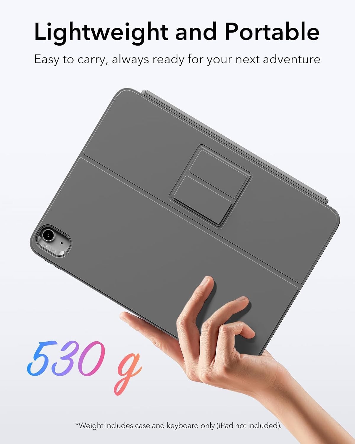 ESR Magnetic Keyboard Case Rebound Bluetooth for IPad 11” Pro/Air - Open Box