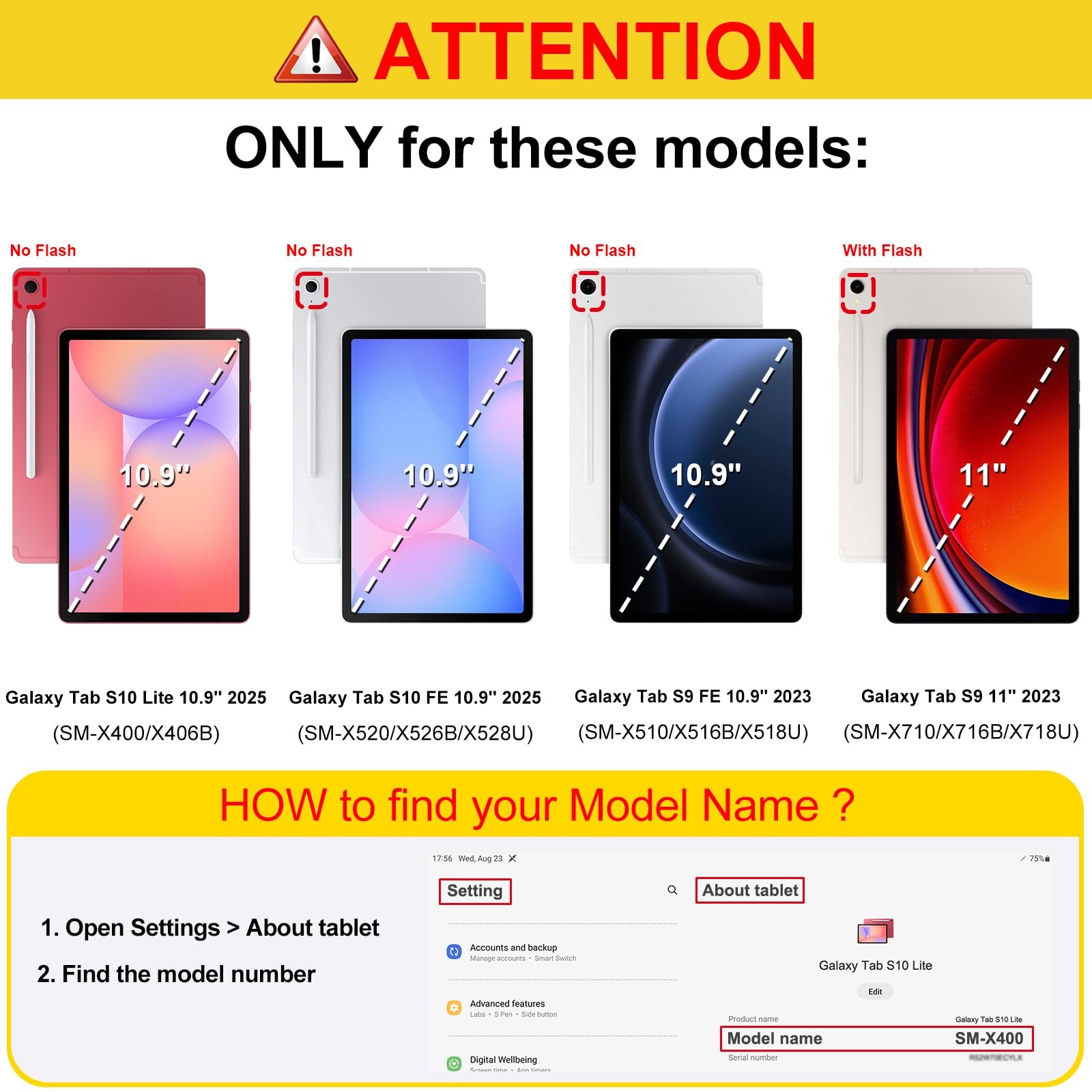 Fintie Silicone Case for Samsung Galaxy Tab S10 Lite/ S10 FE/ S9 FE 5G 10.9 I...