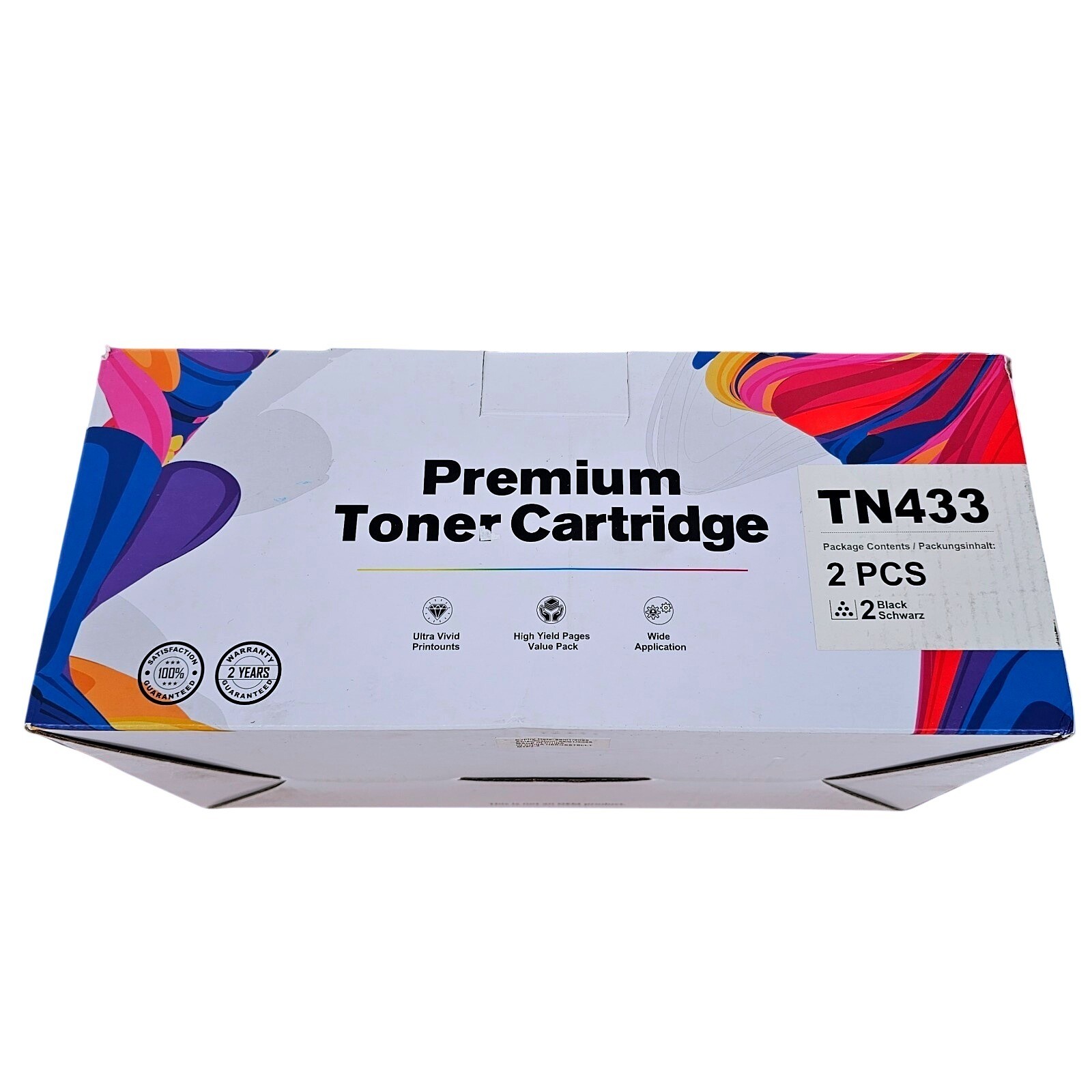 GPC Image Premium Toner Cartridge TN433 Black 2 Pack Sealed Cartridges