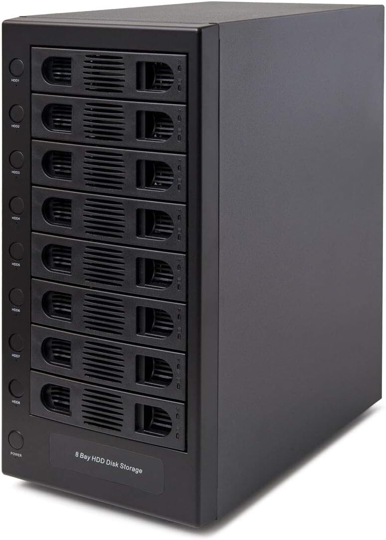 Syba 8 Bay Tool Less Tray Hot Swappable 2.5" 3.5" SATA Non Raid External USB 3.0